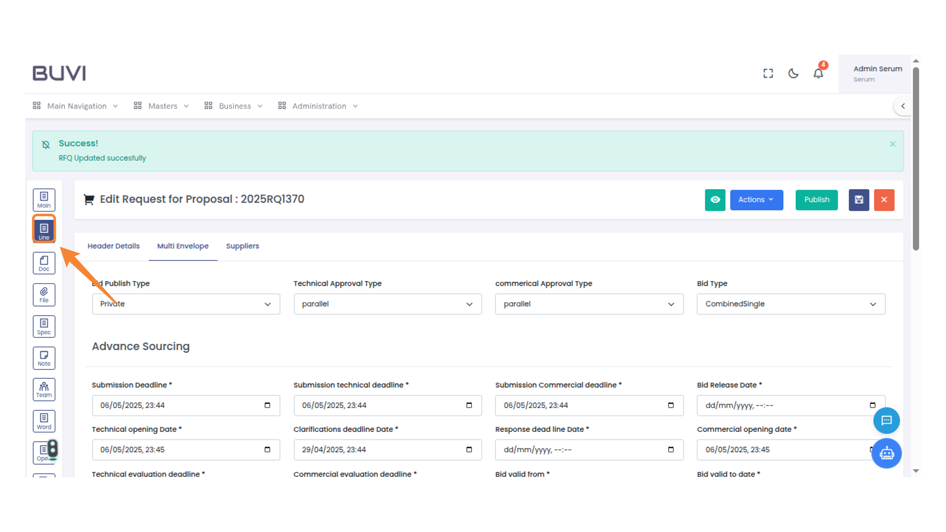 Navigation Line Icon