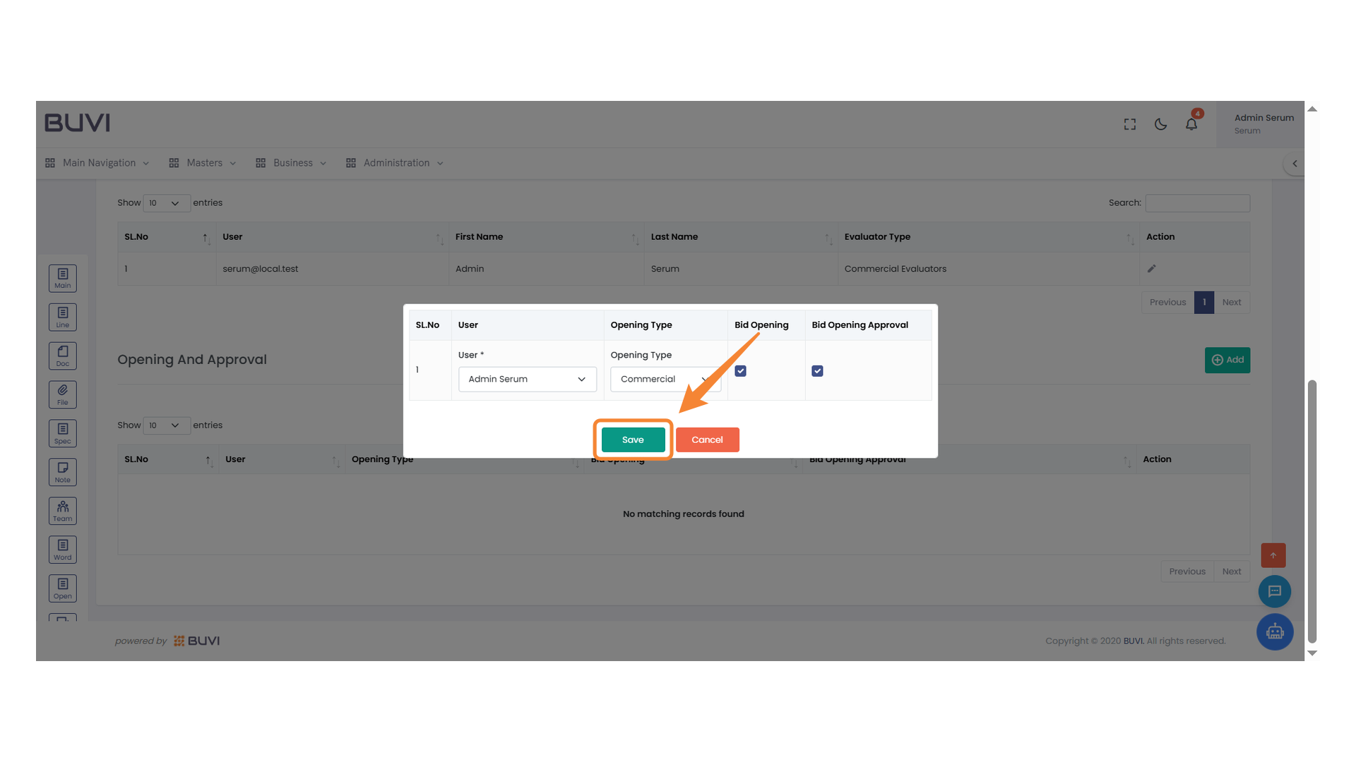 Save Button Highlight