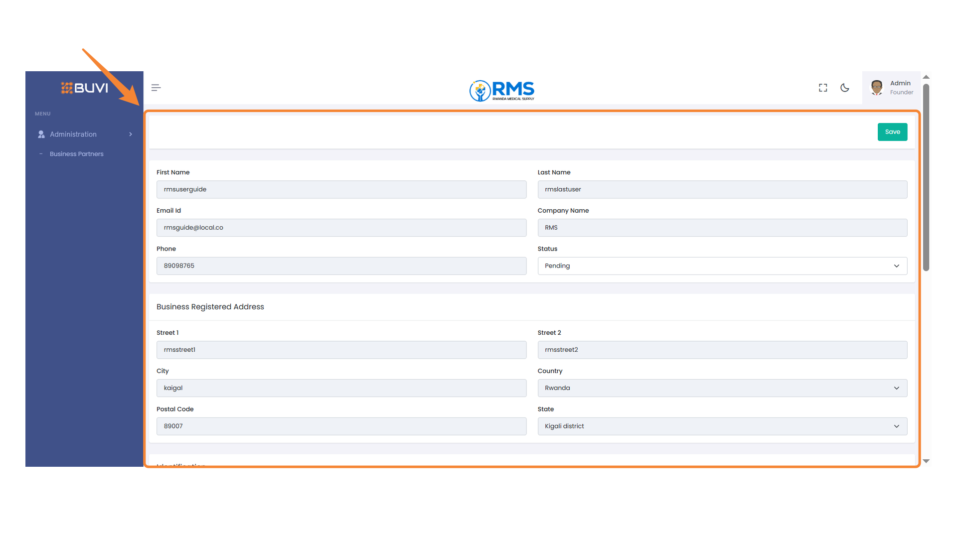 Business Partner Information Form