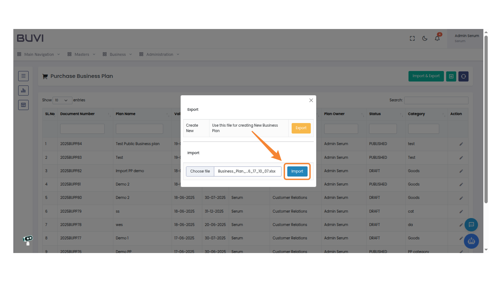Complete the Import Process