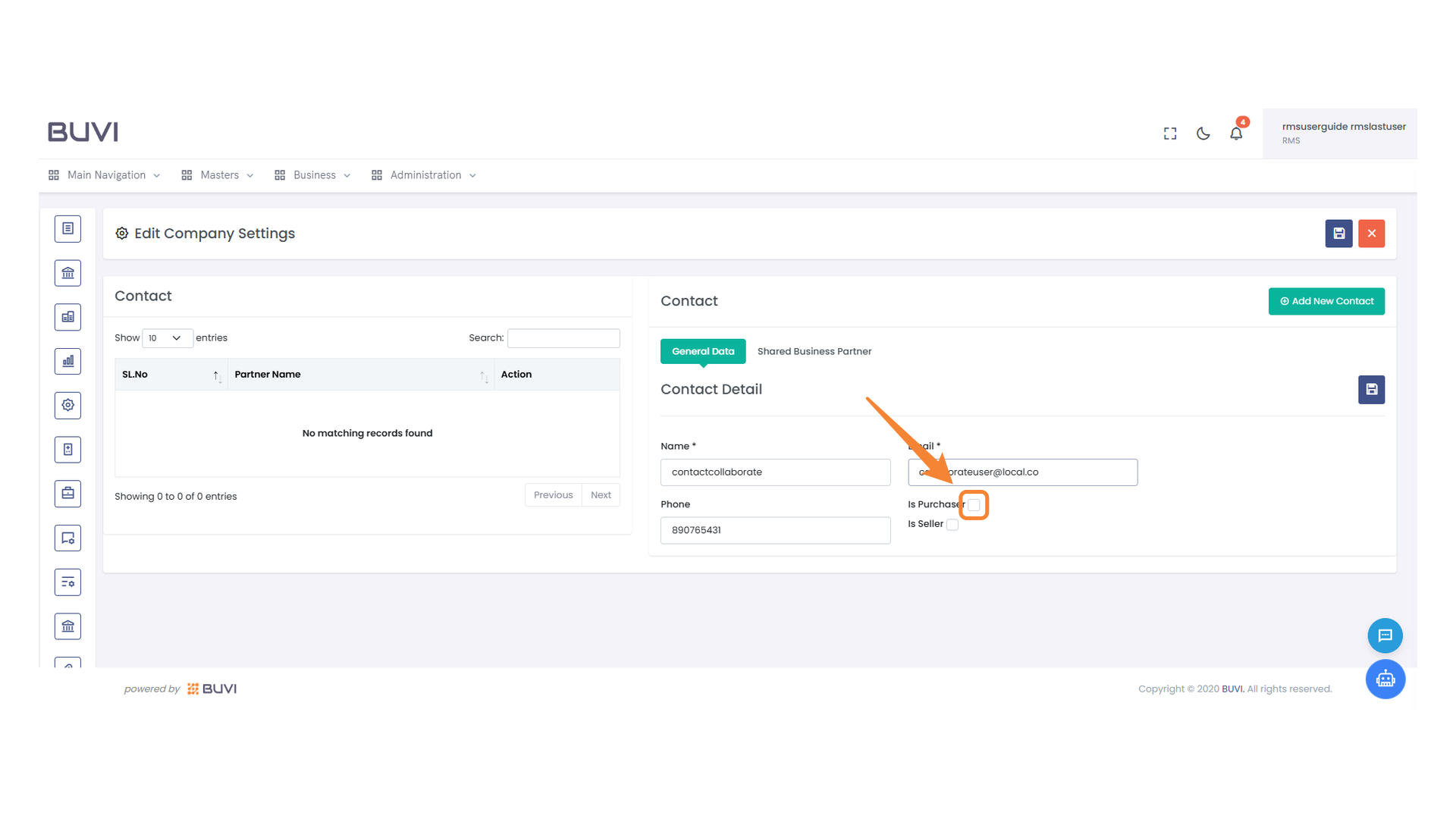 Purchase Option Checkbox