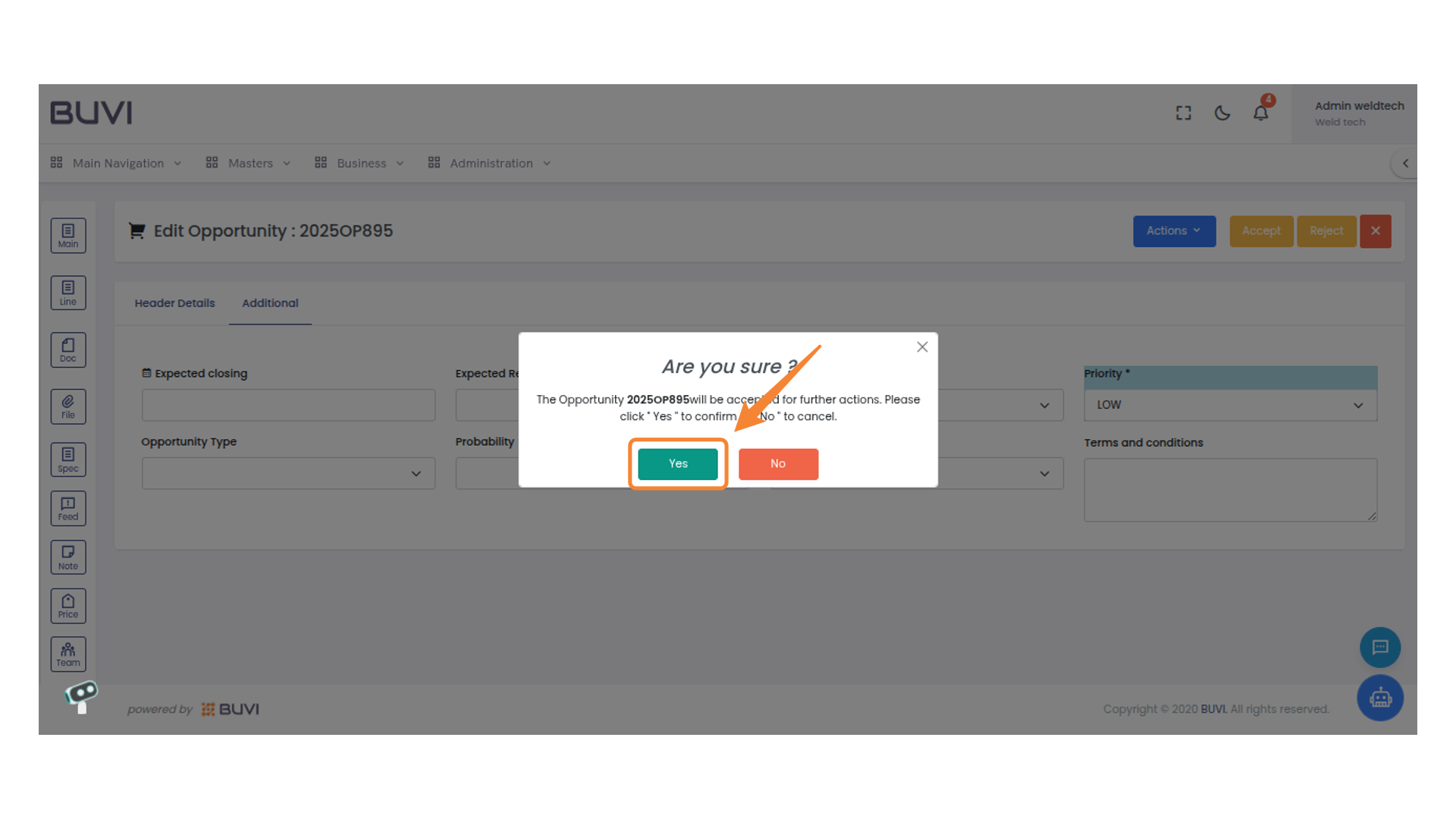 Confirmation Prompt Interaction