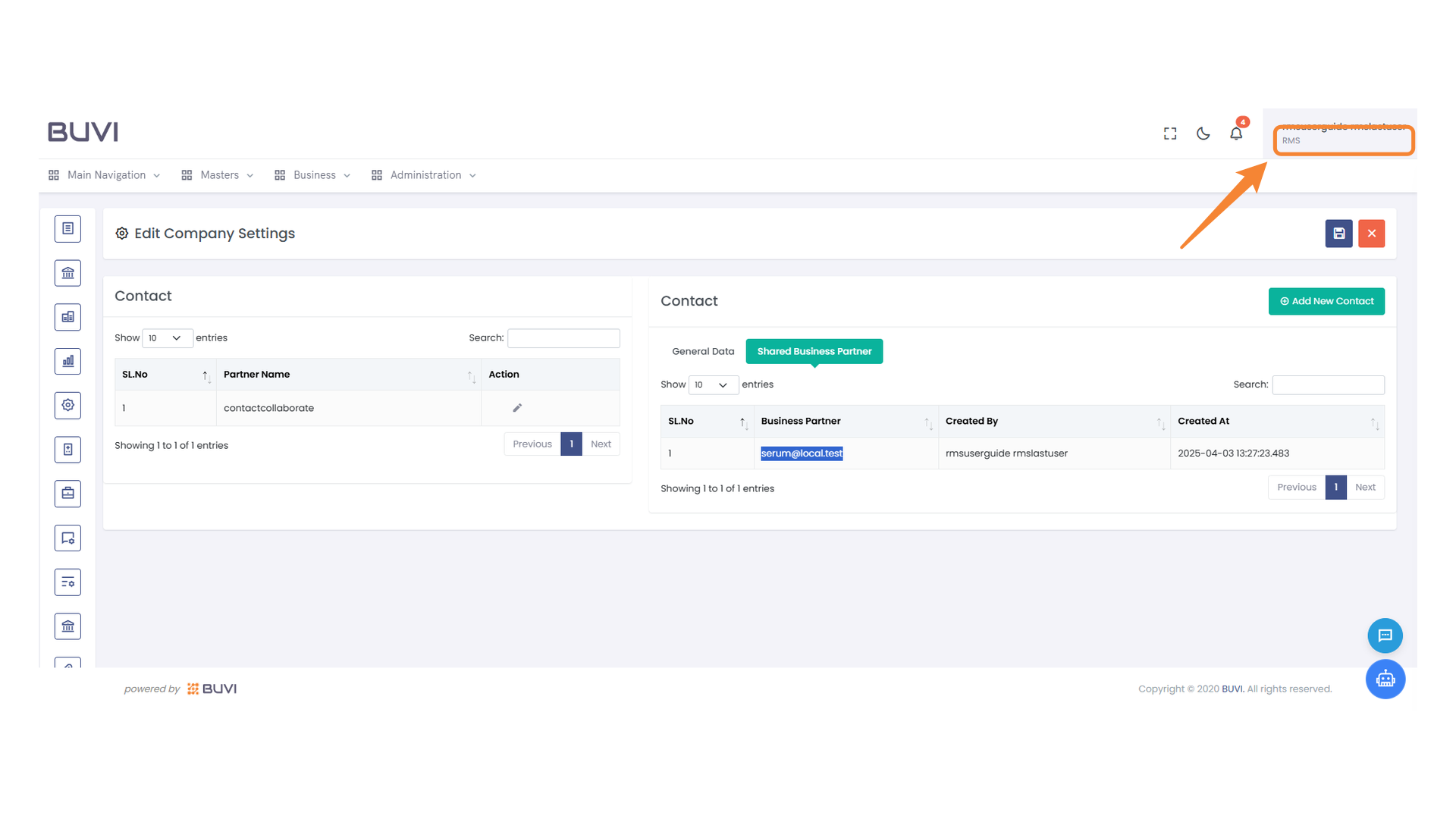 User Profile Section