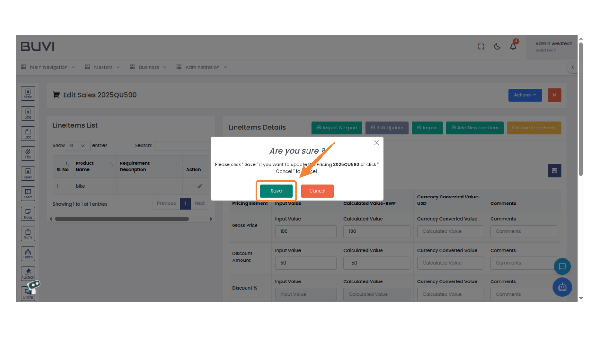 Confirmation Dialog Box