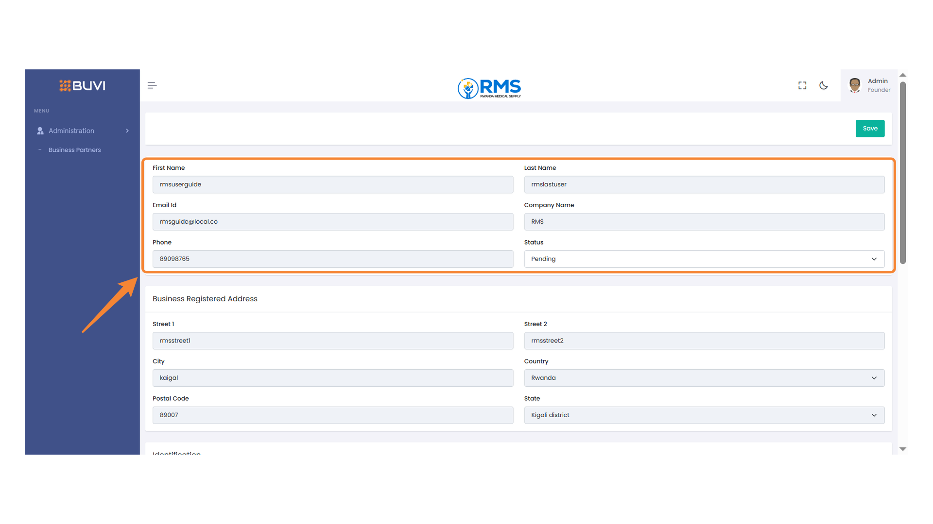 User Information Overview