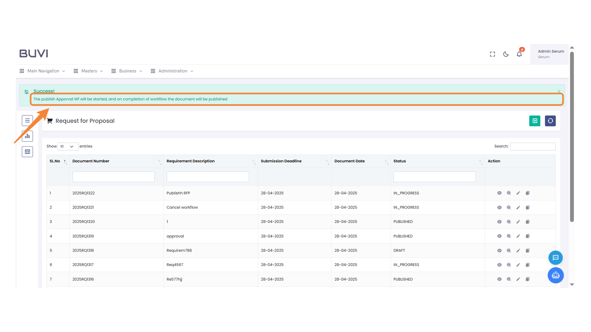 Workflow Approval Notification