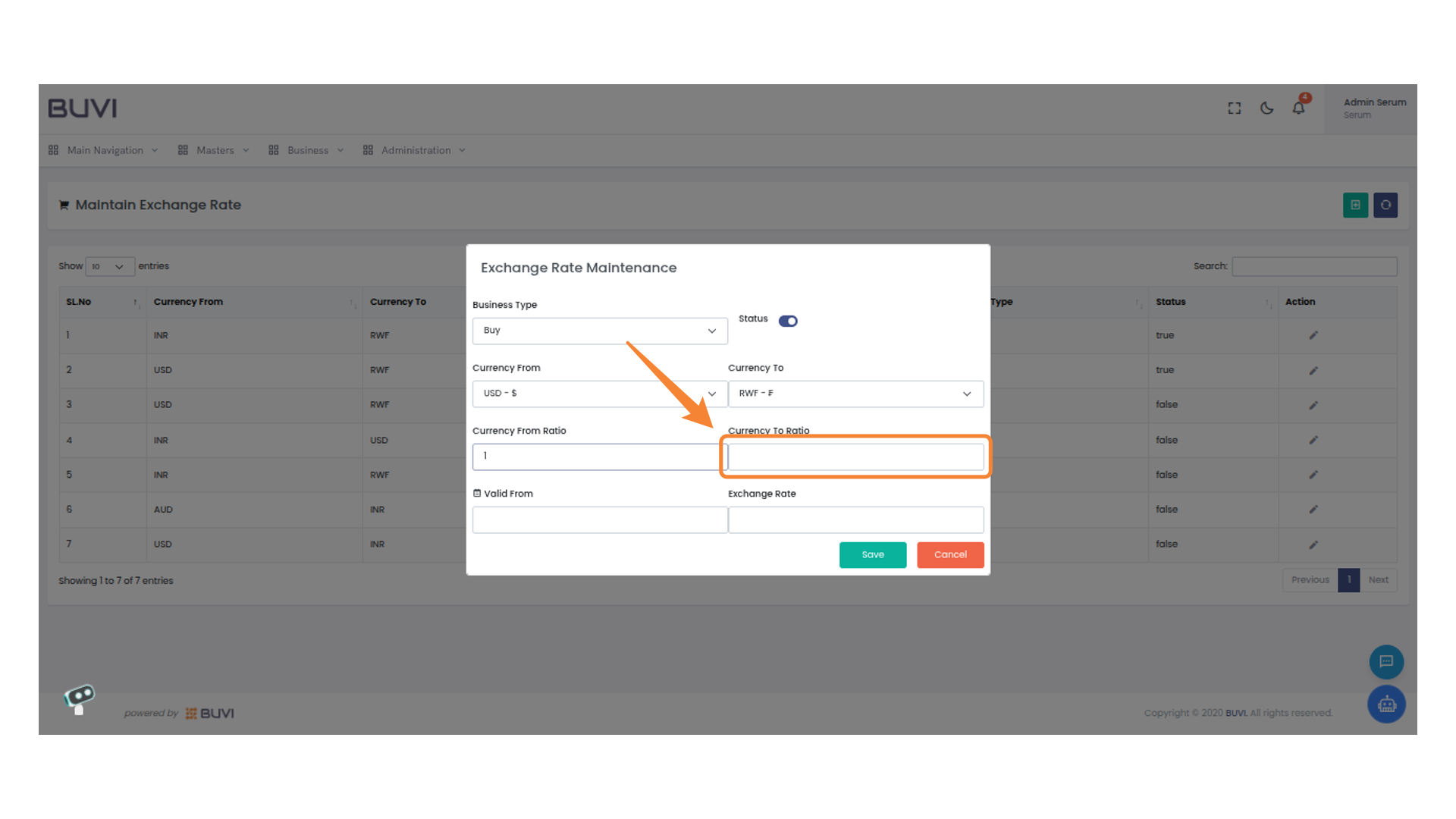 Currency To Ratio Input Field