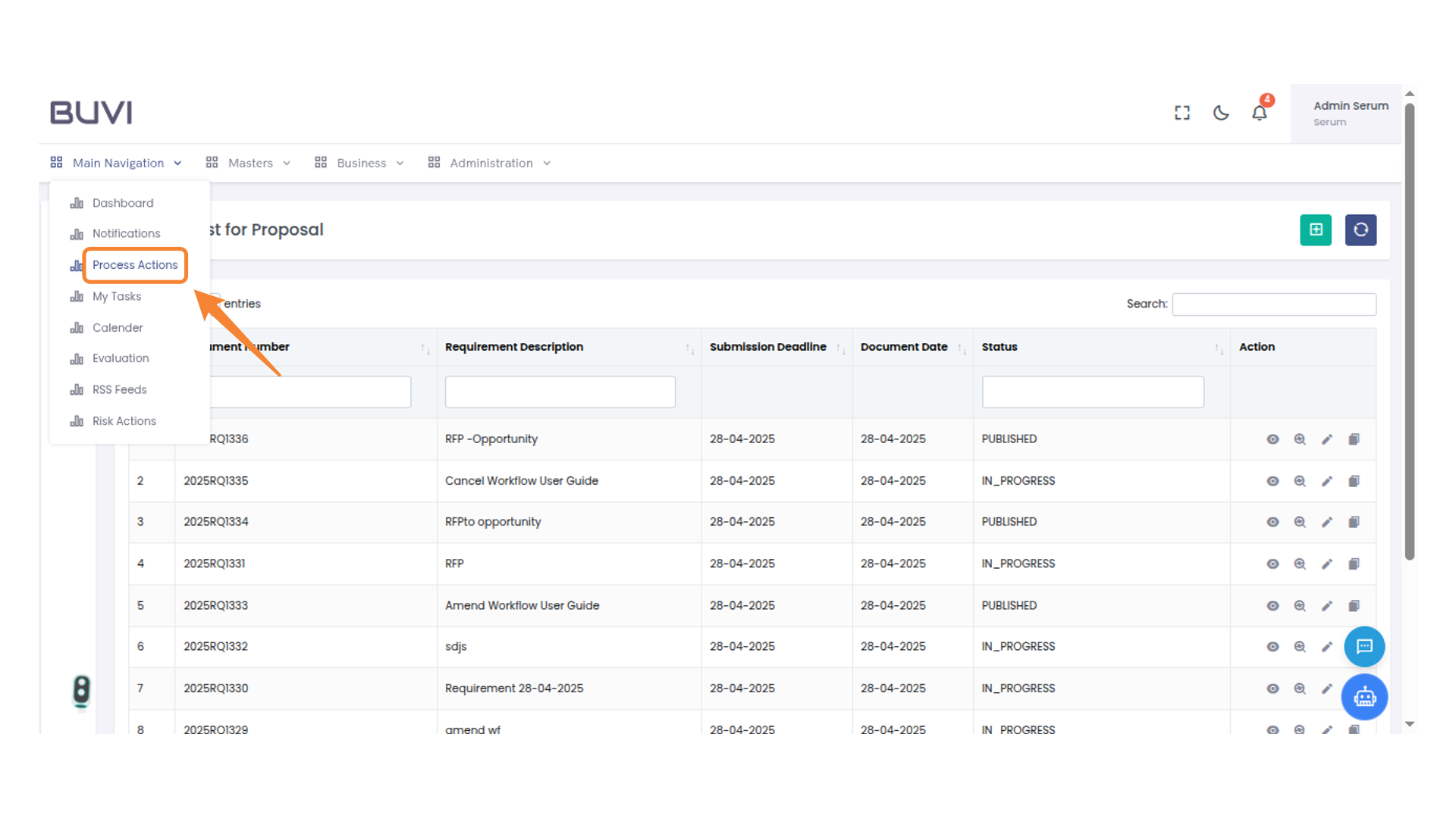 Main Navigation Menu