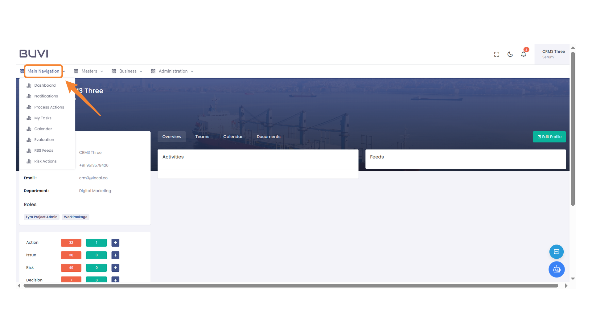 Main Navigation Menu