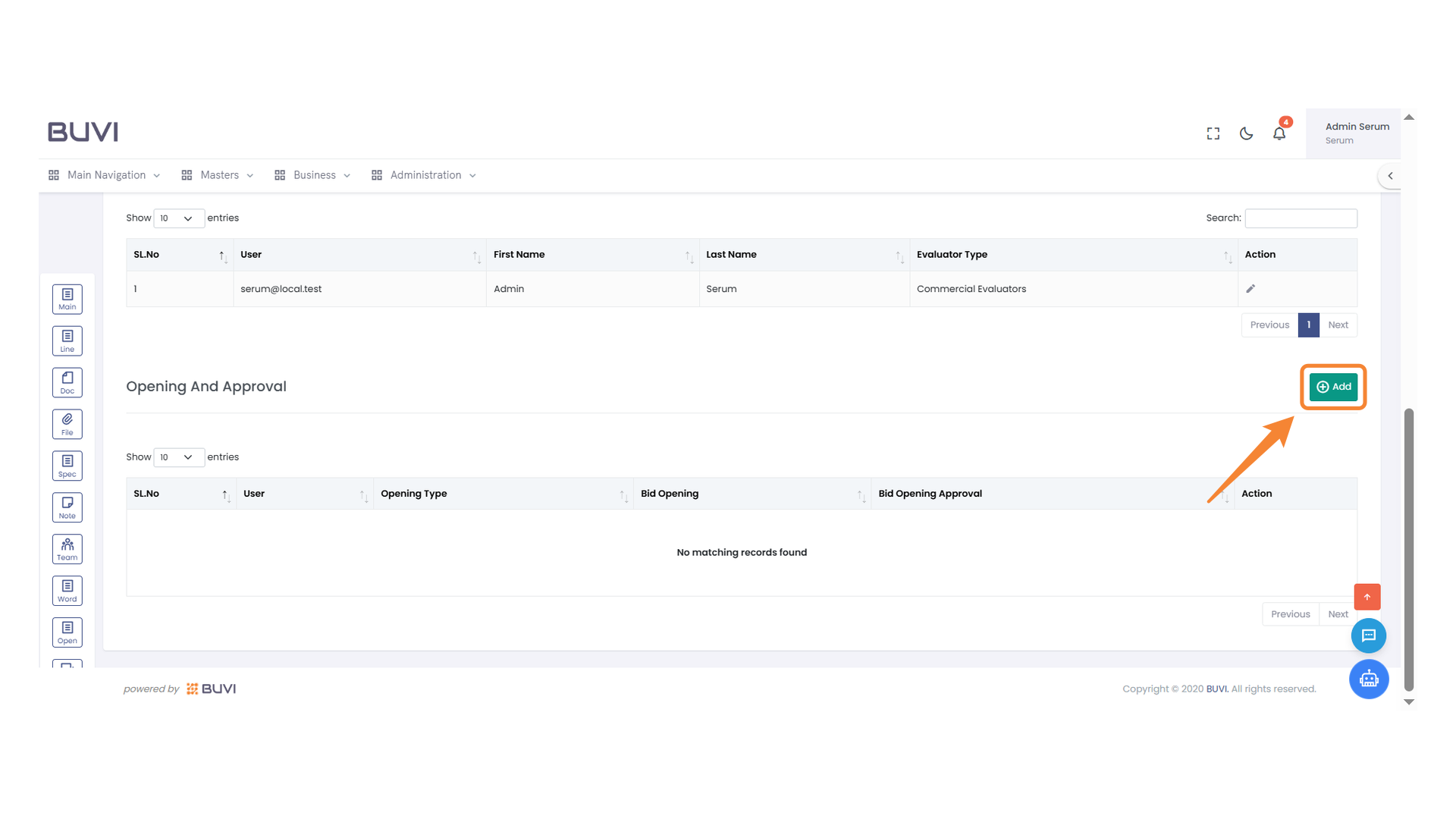 Add New Entry Button