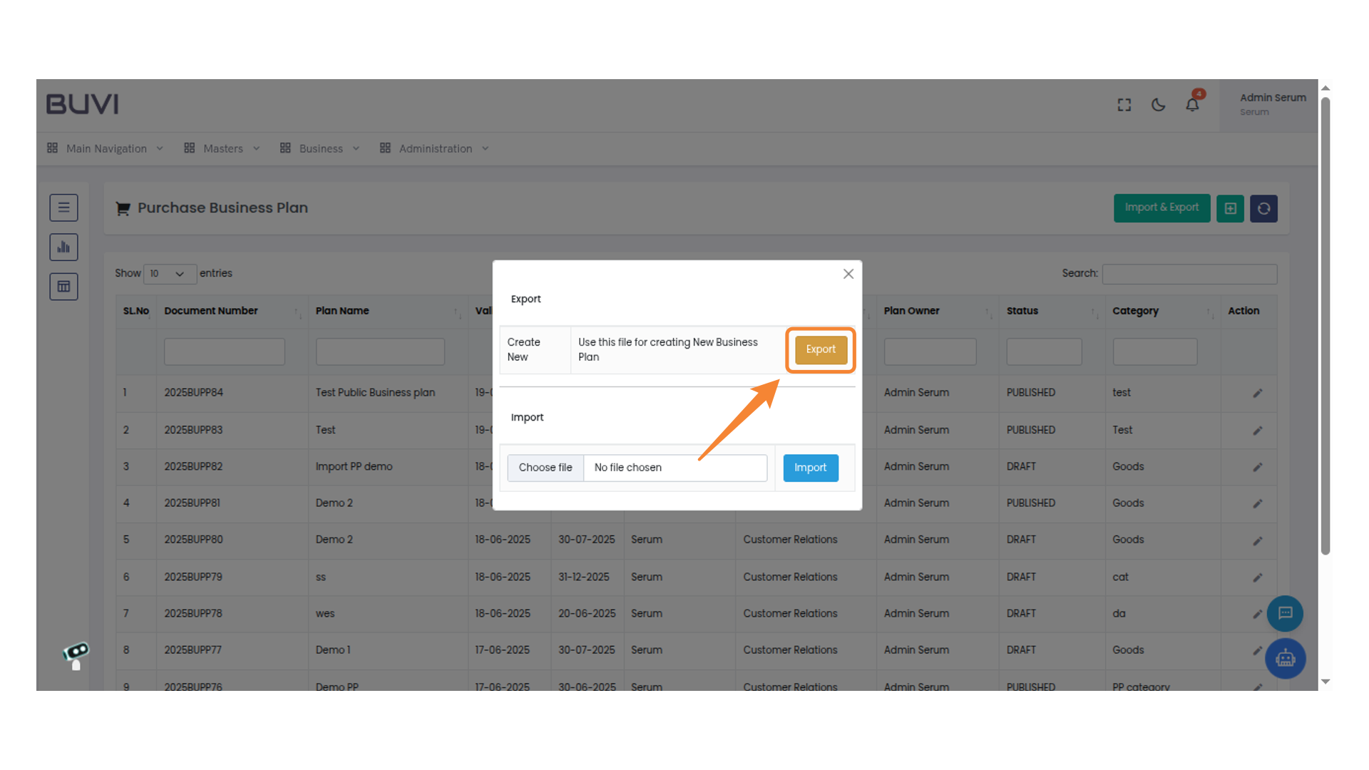 Export Business Plan