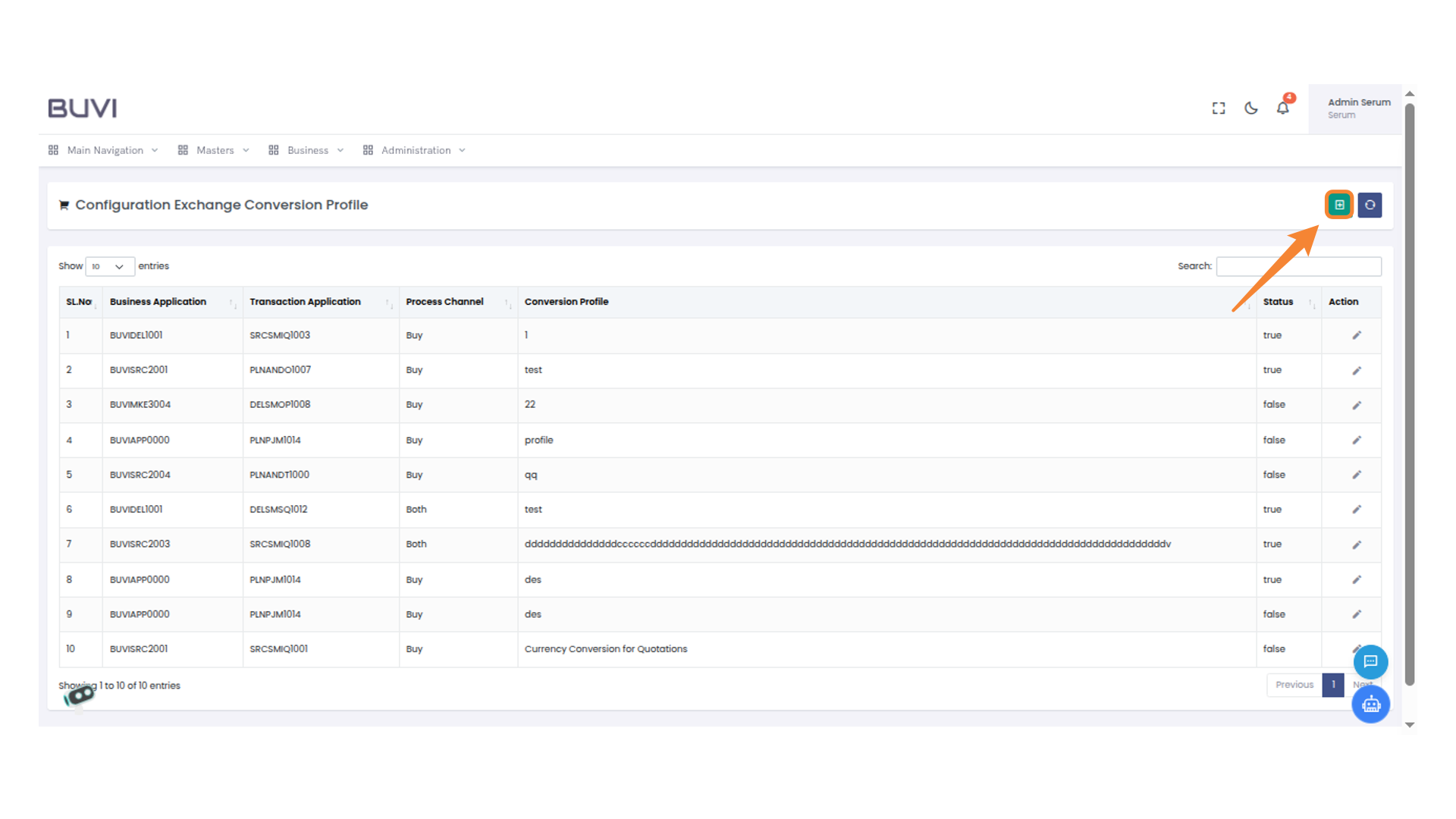 Create New Configuration Exchange conversion Profile