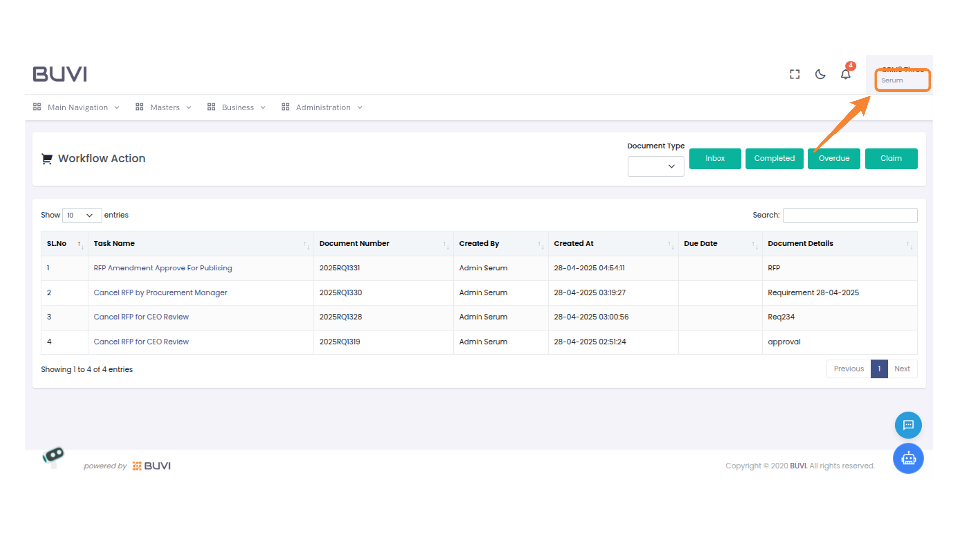 User Profile and Settings
