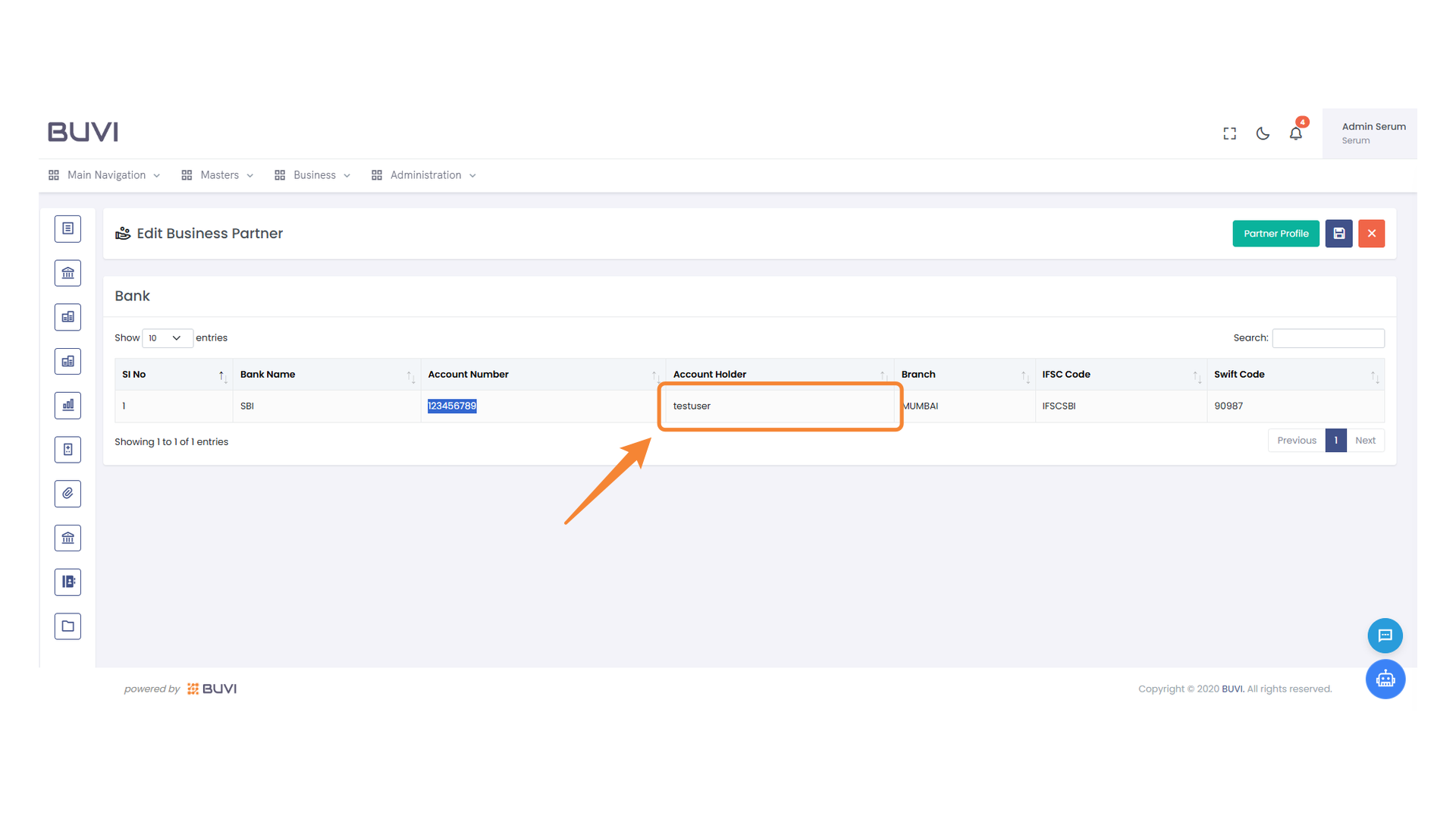Account Holder Information