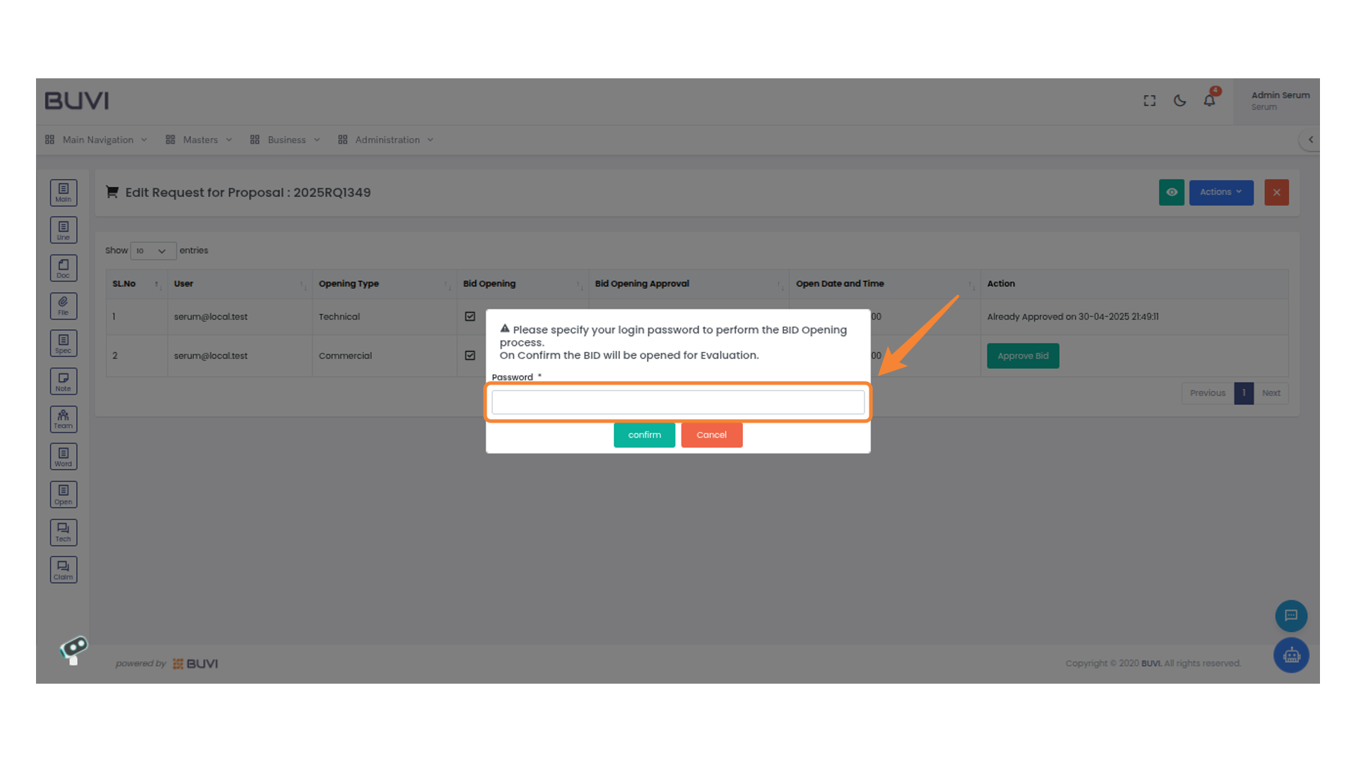 Password Entry Prompt