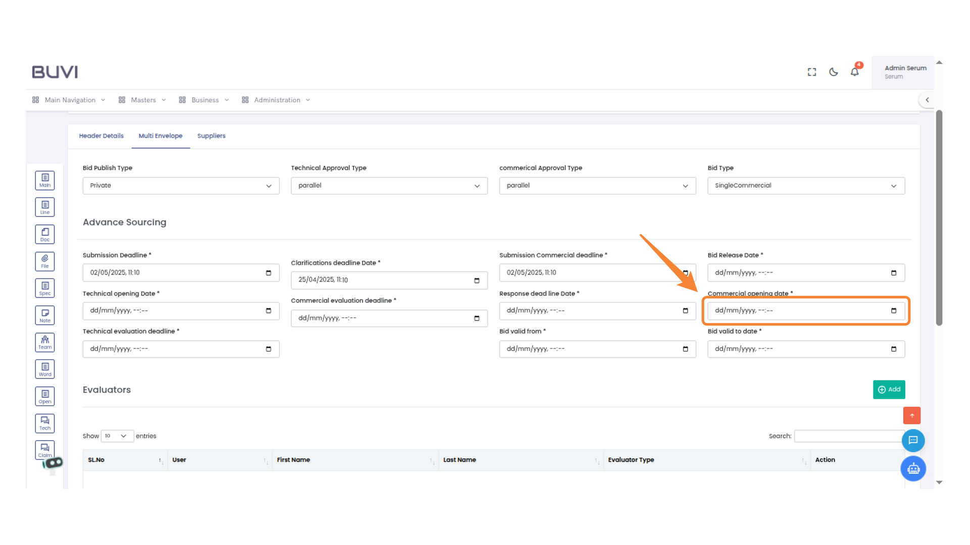 Commercial Opening Date