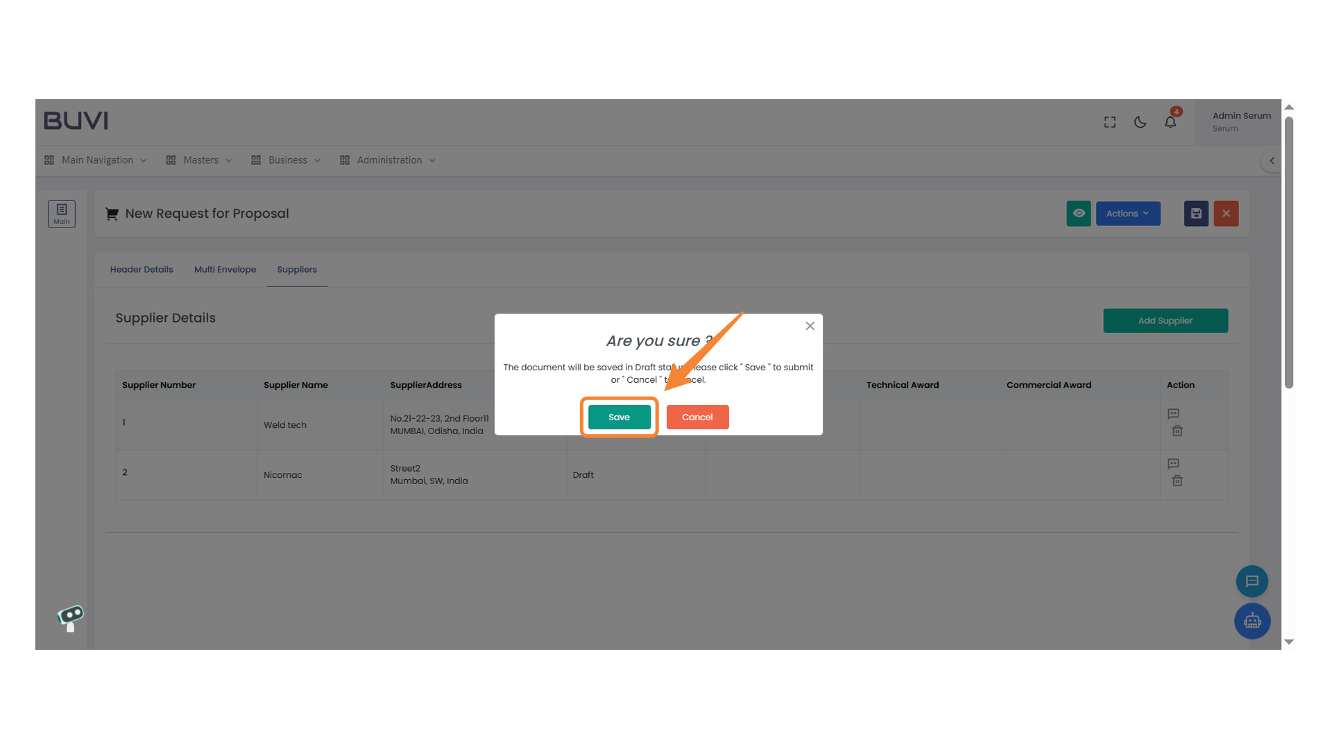 Save Confirmation Dialog