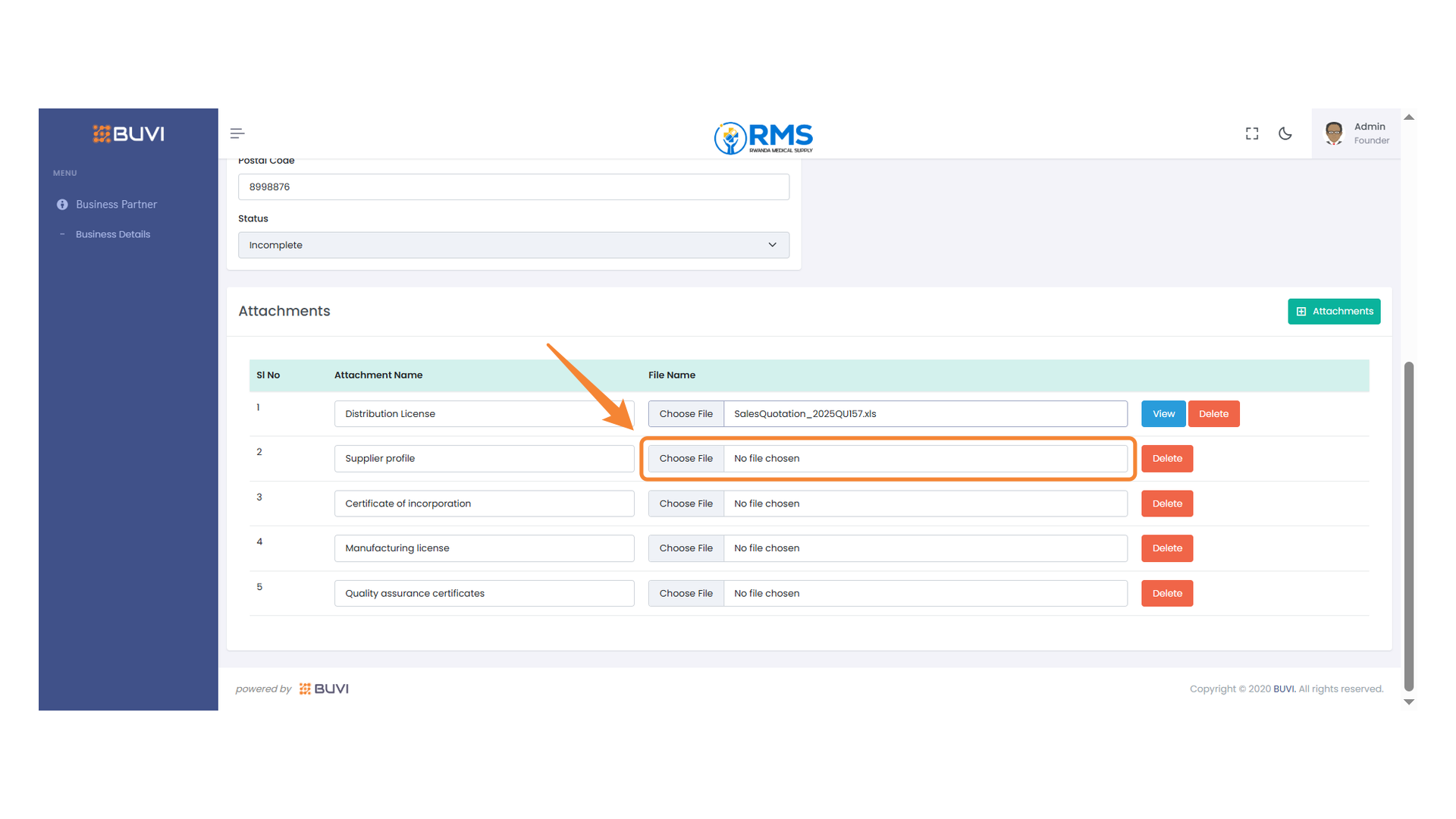 Attachment File Selection