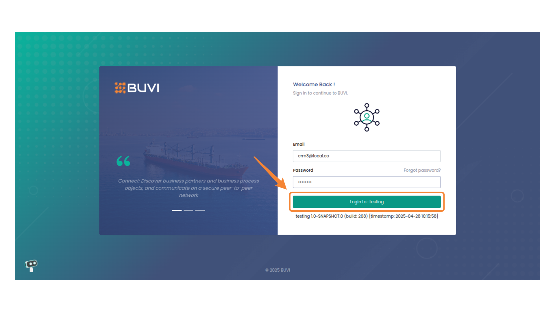 Login As Procurement Manager