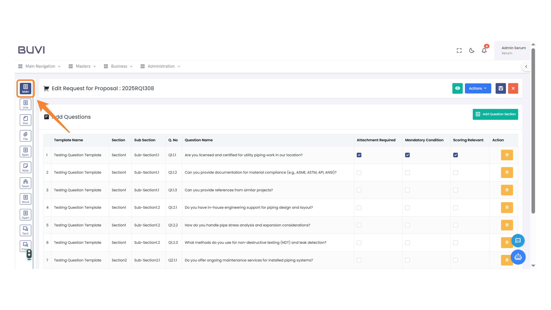 Main Navigation Icon