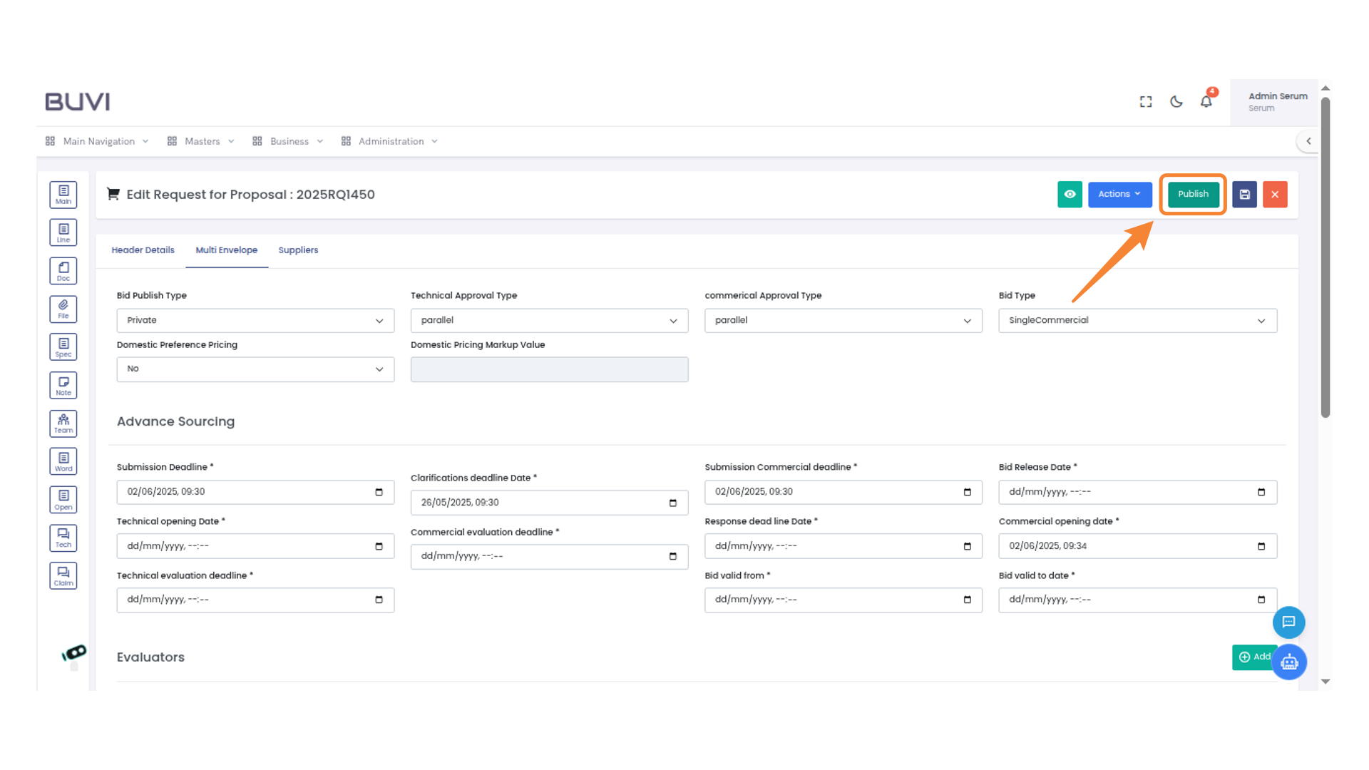 Publishing the Proposal