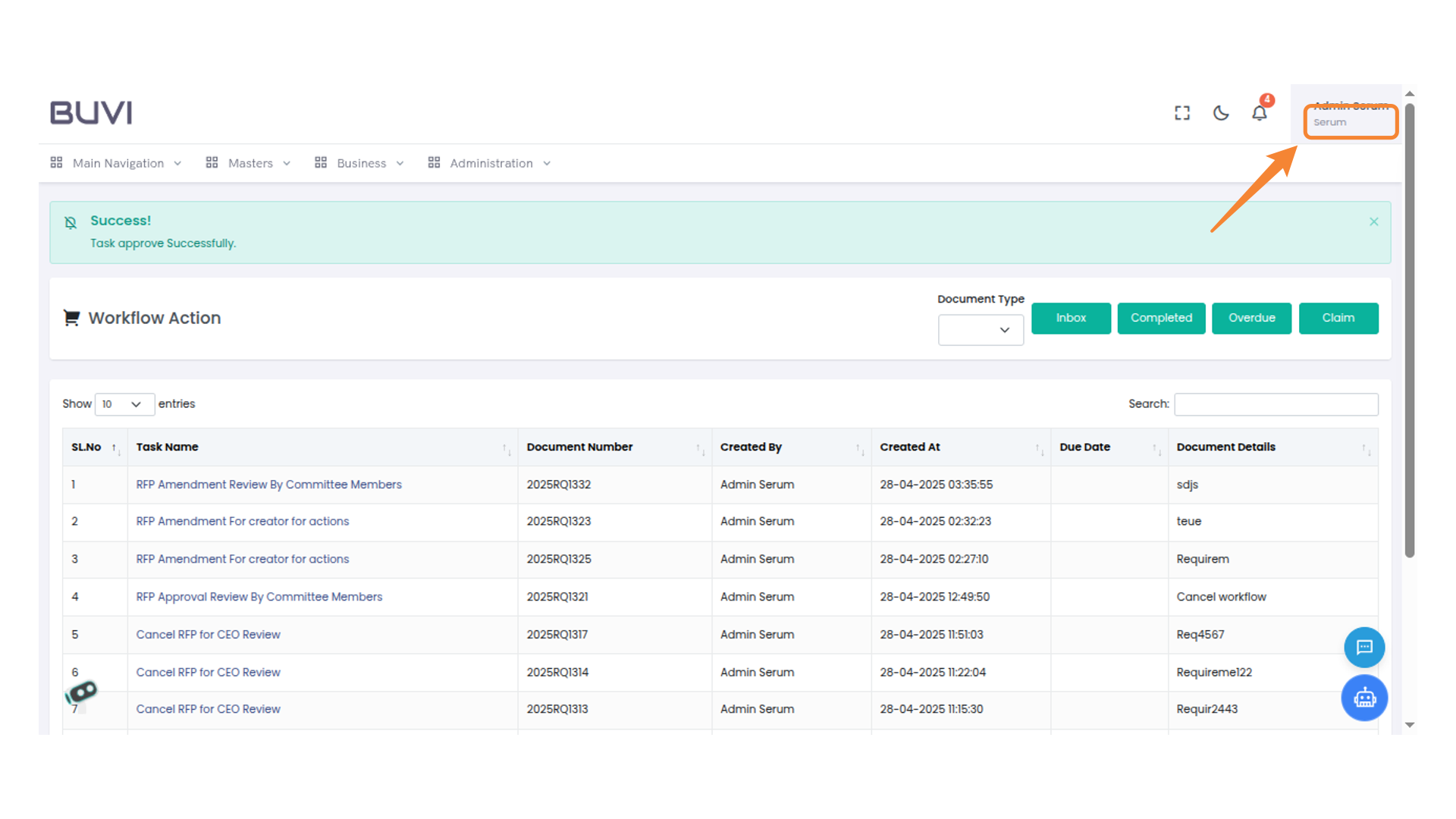 Loggout from the application
