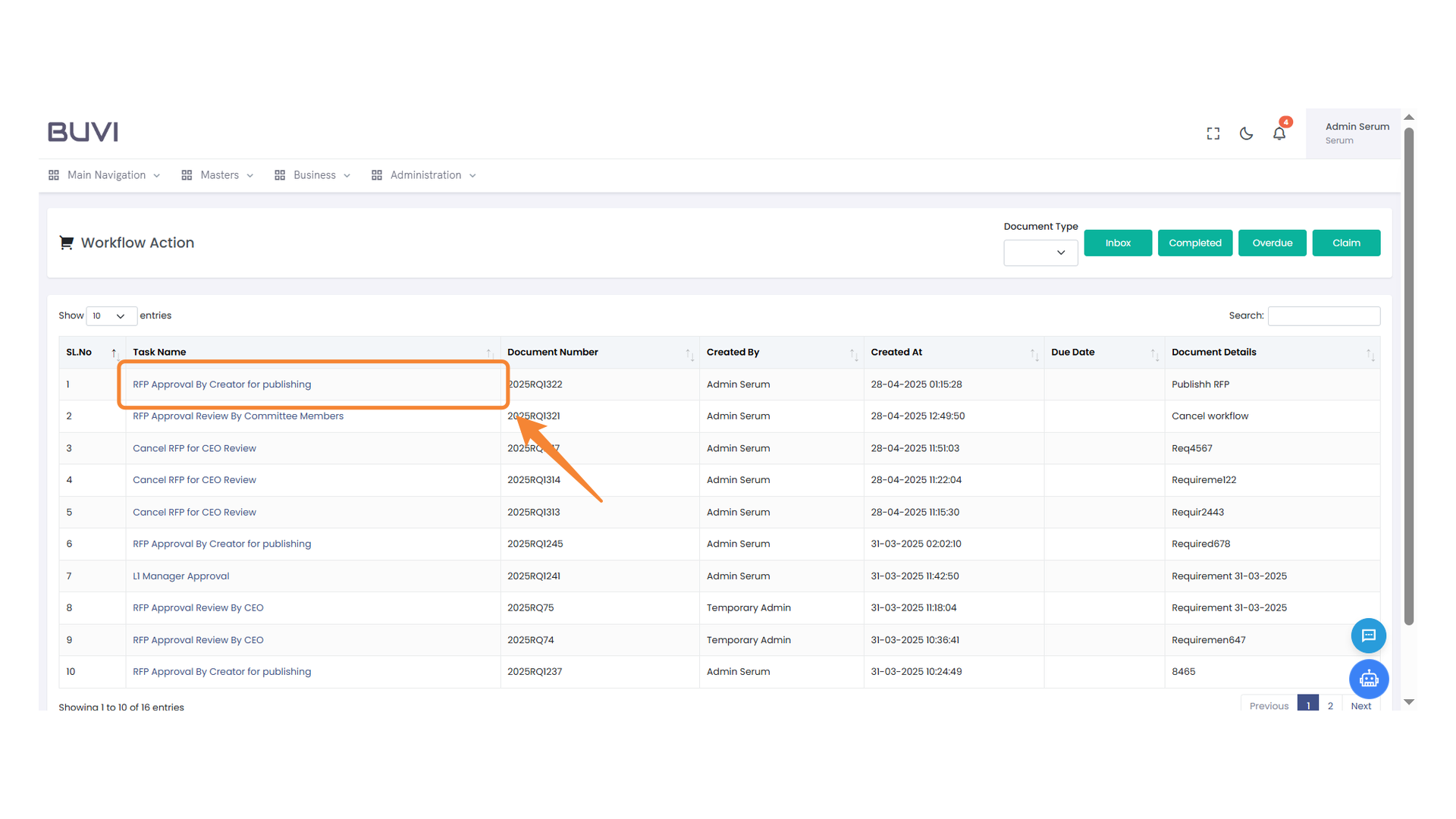 RFP Approval Process