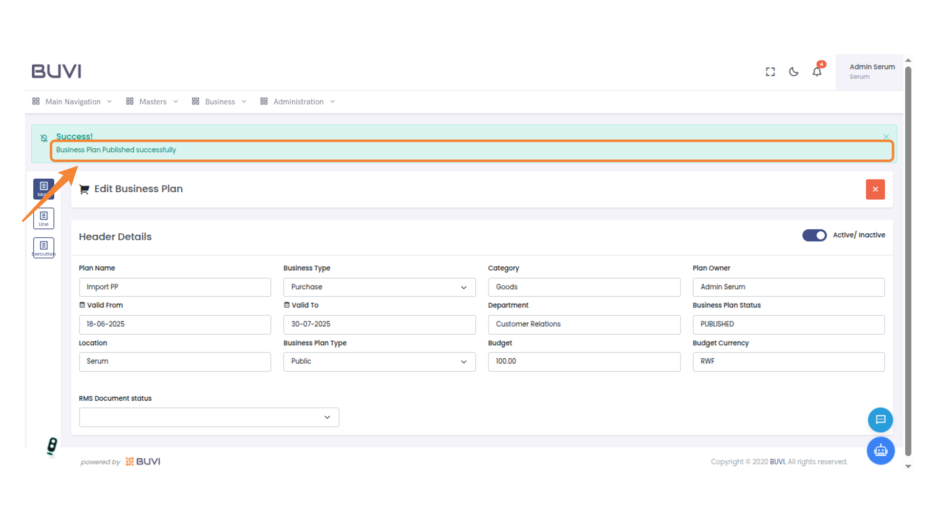 Business Plan Publication Success