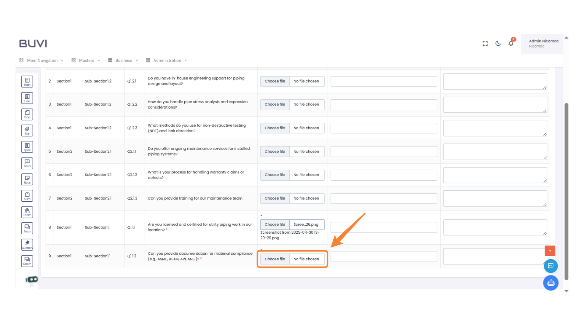 File Selection Section