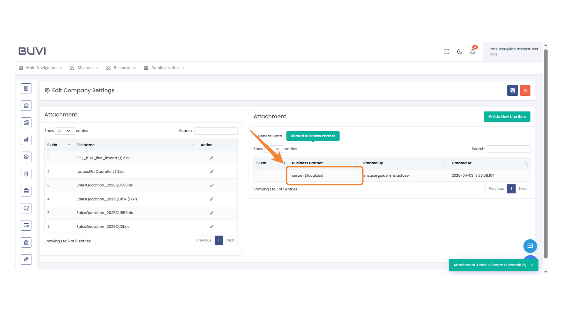 Business Partner Email Highlight