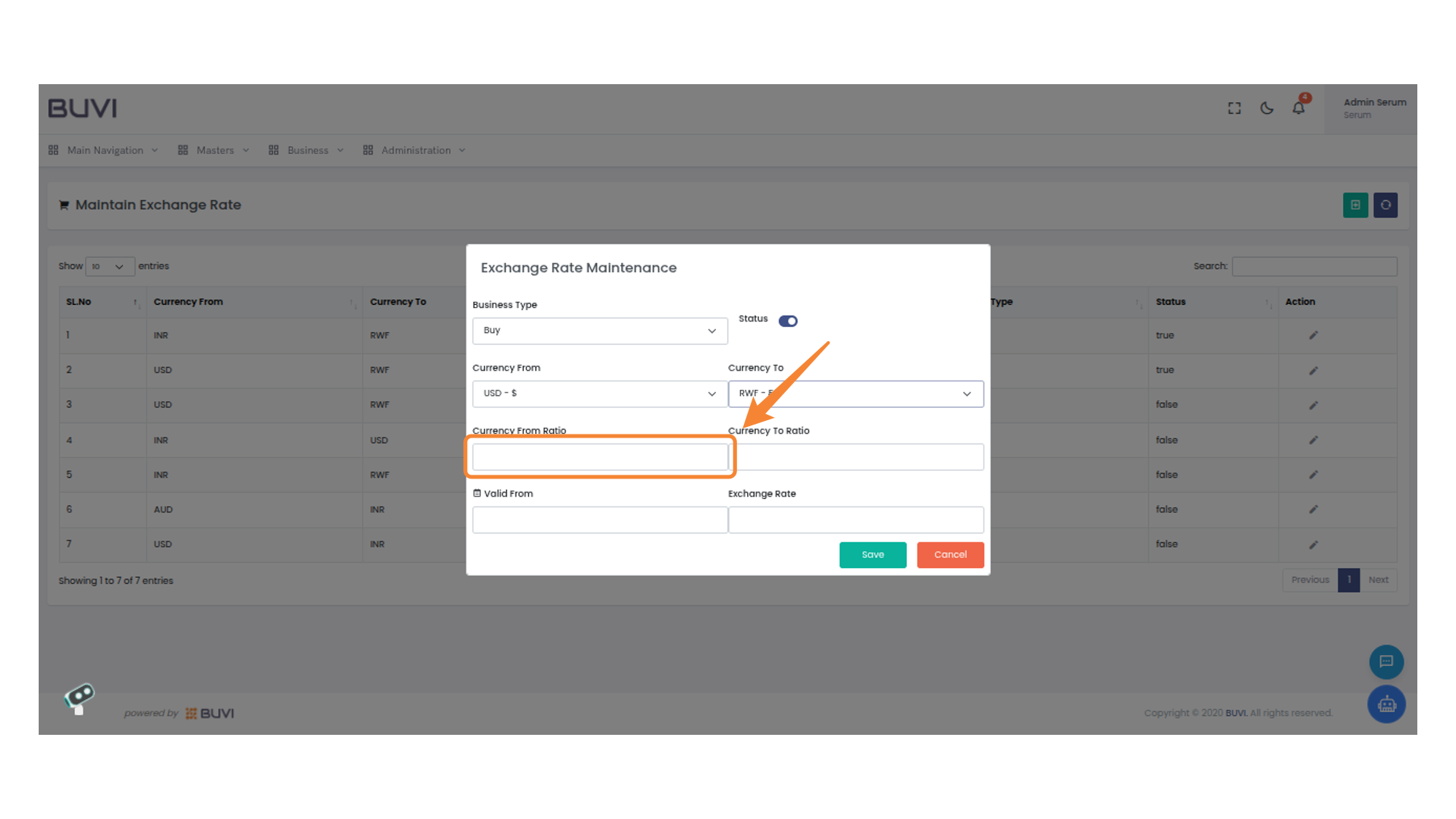 Currency From Ratio Input