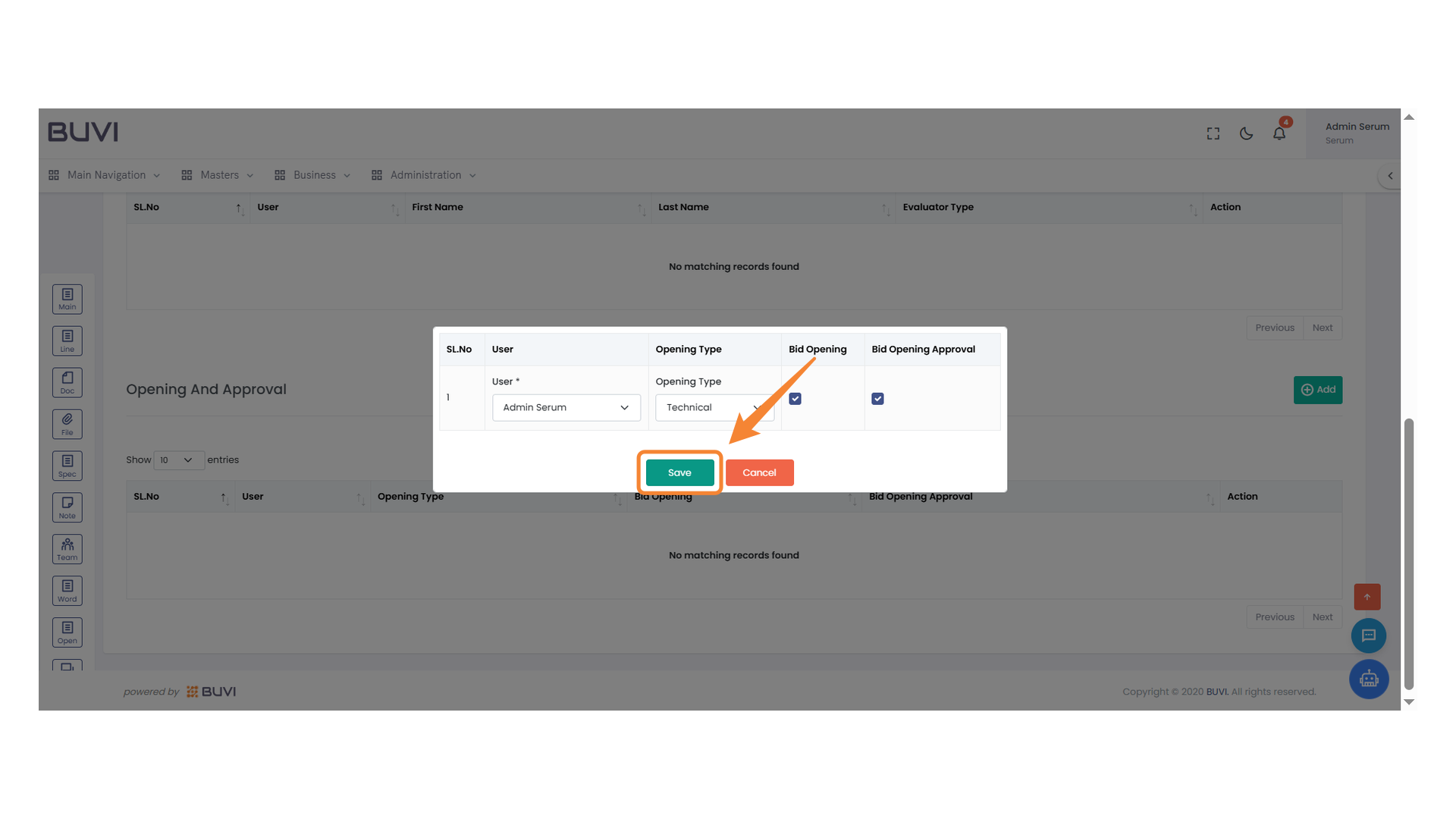 Save Button Highlight