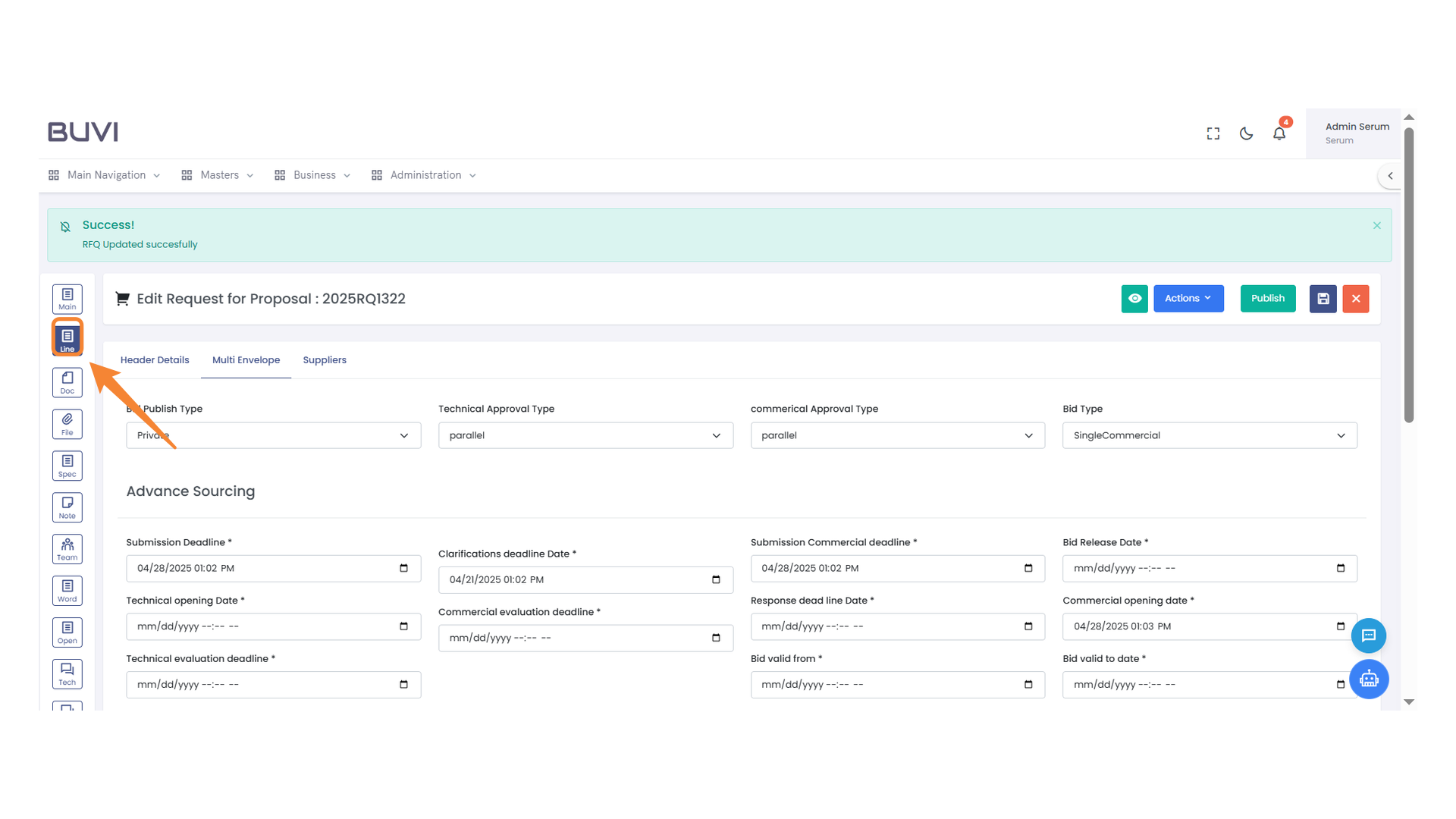 Line Icon Navigation