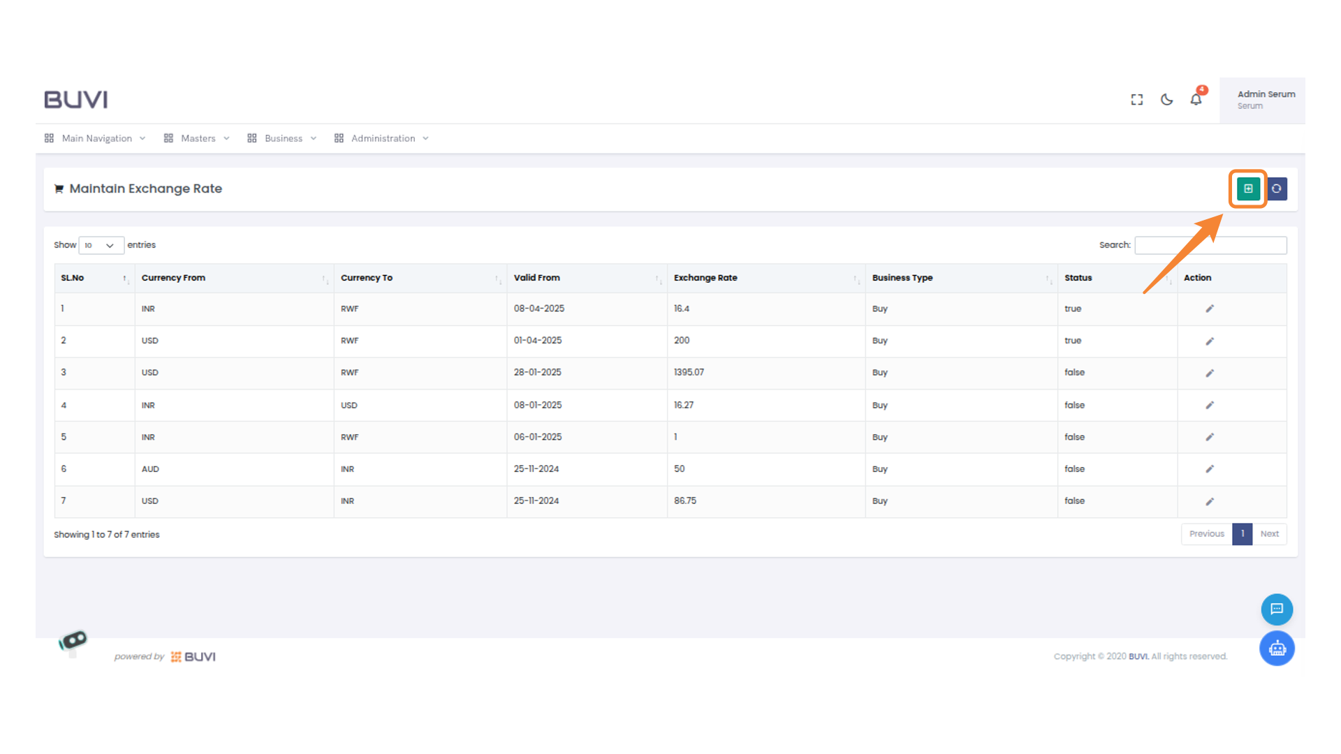 Create Maintain Exchange Rate
