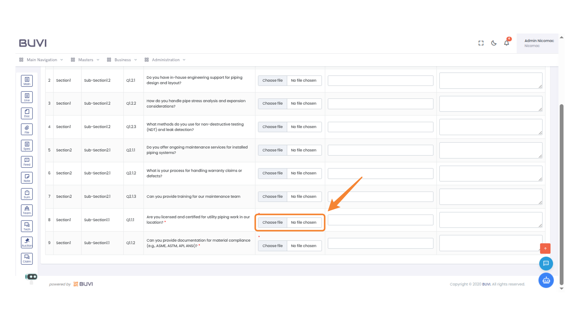 File Selection Interface