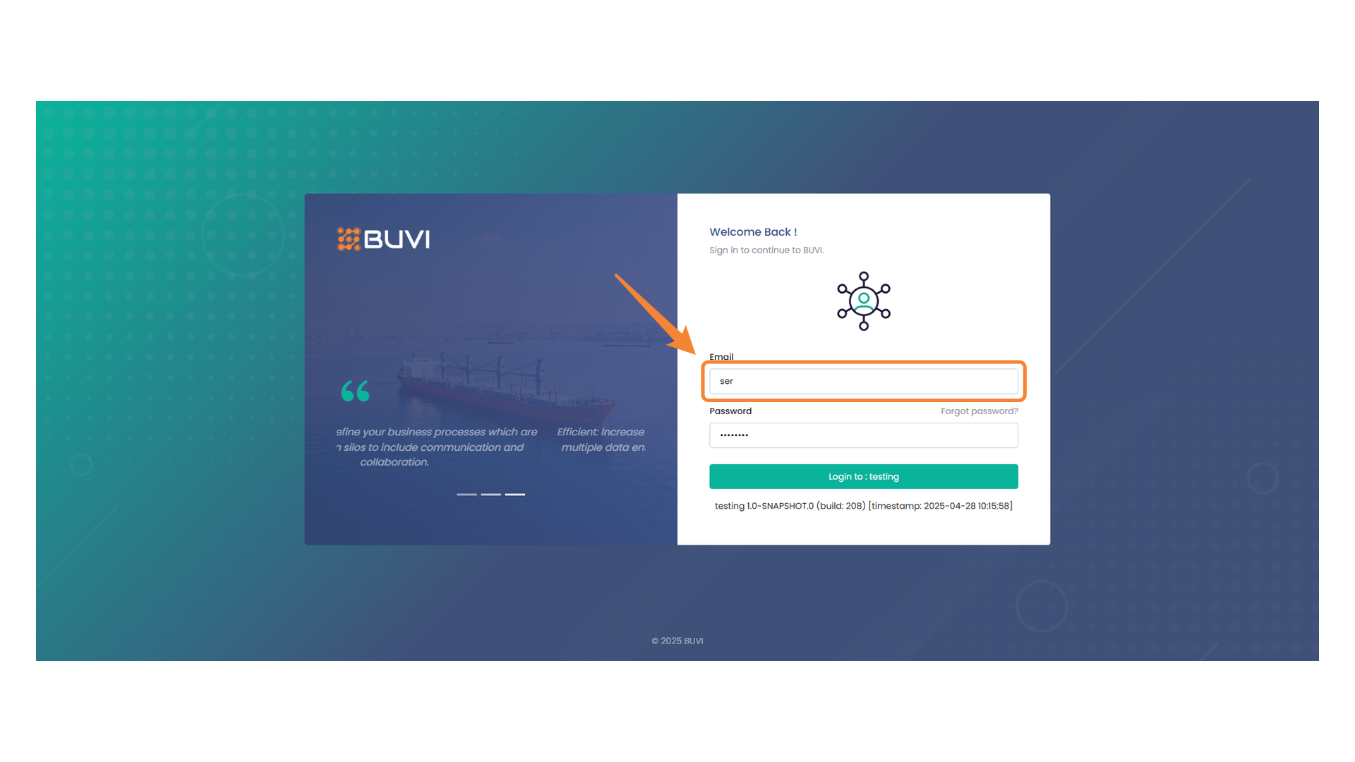 Login Email Input Field