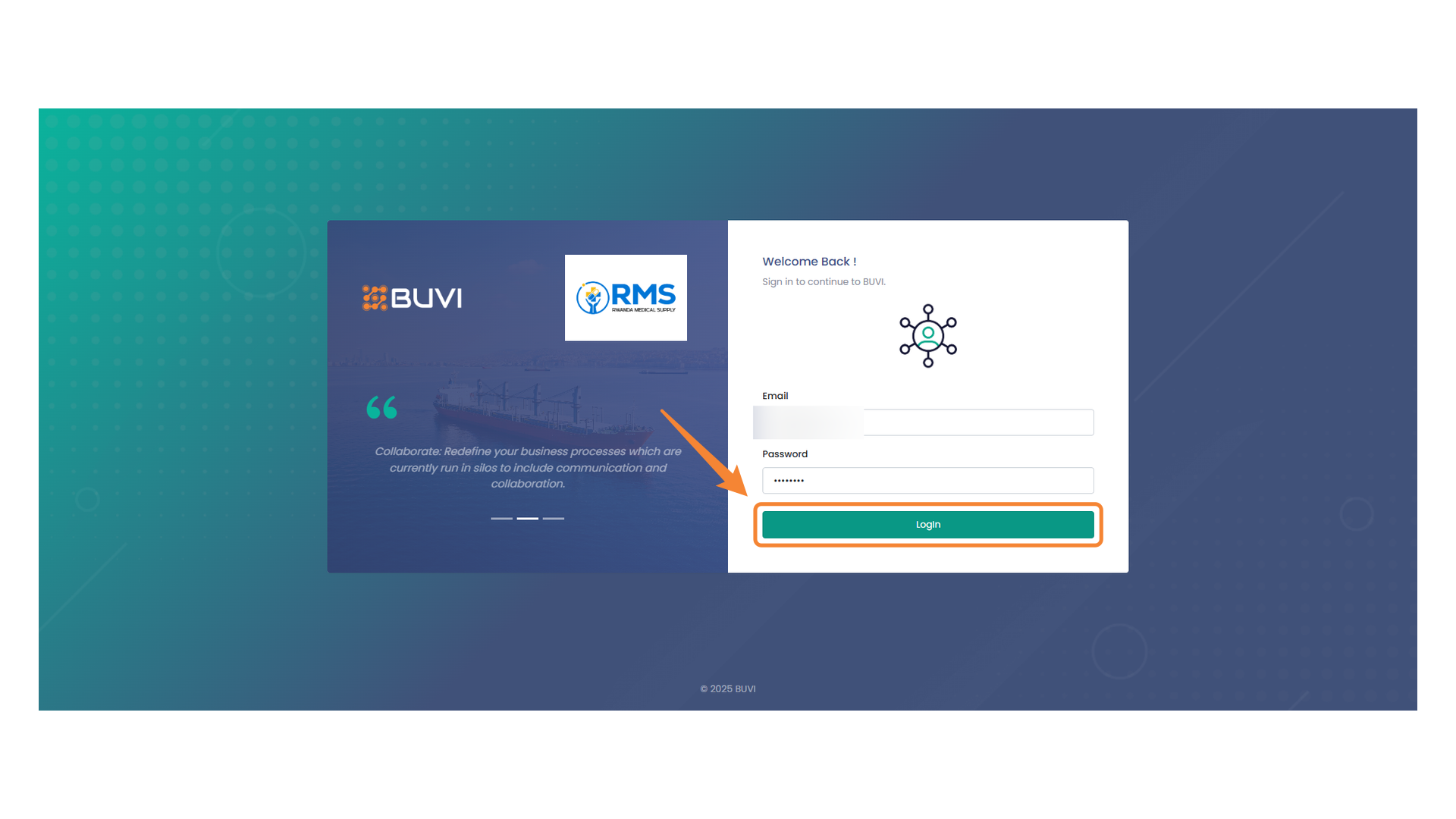 Login Button Interface