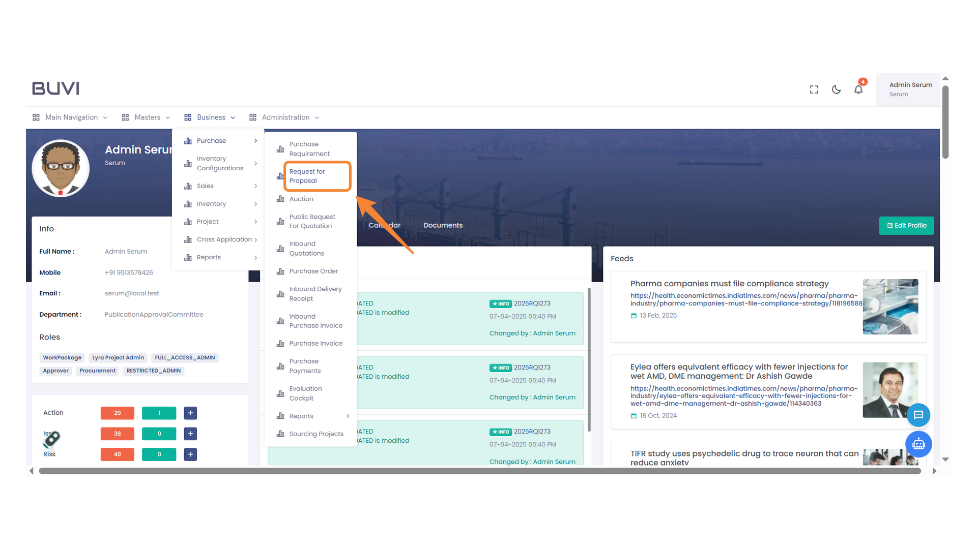 Request for Proposal Section