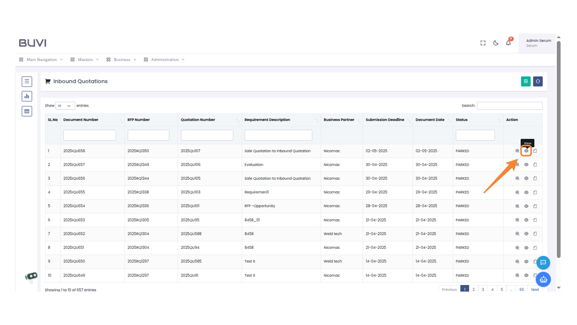 View Quotation Details