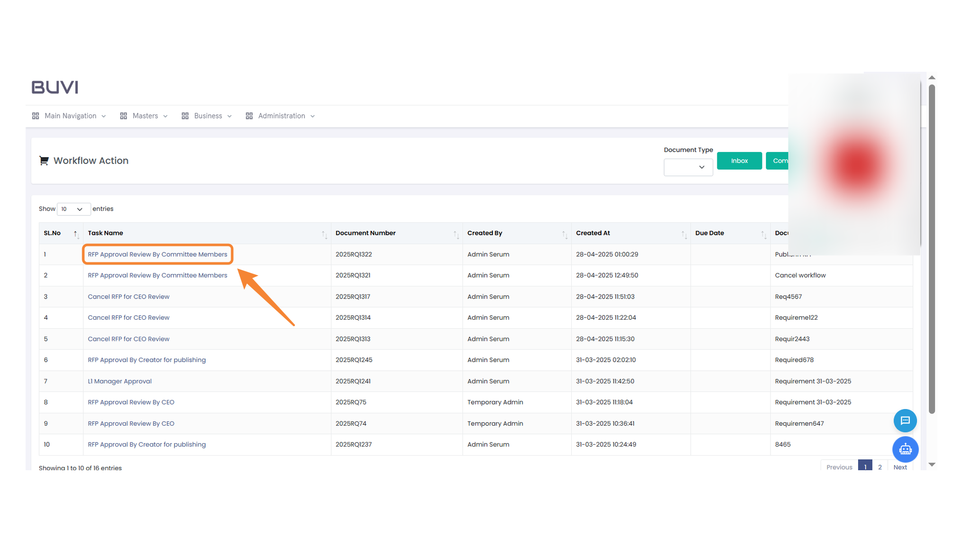 RFP Approval Review by Committee