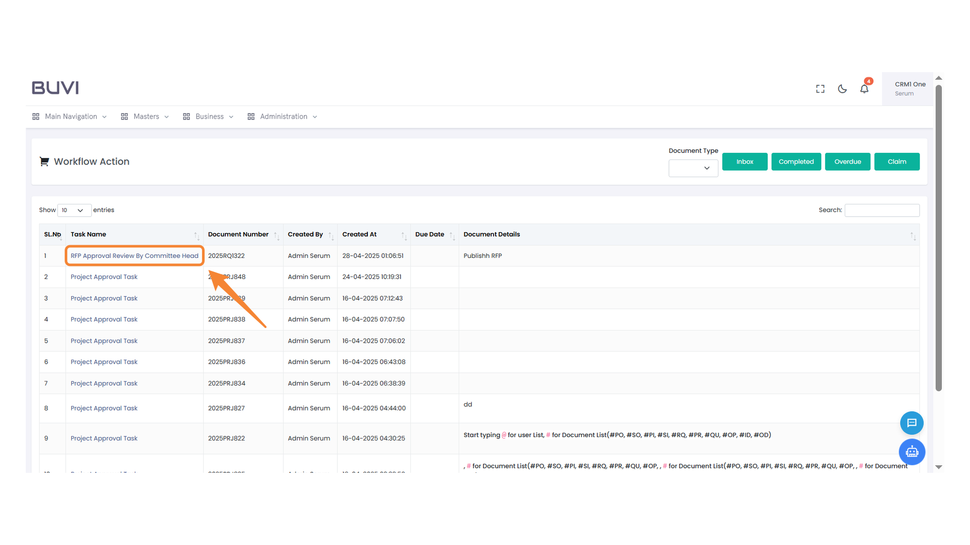 Committee Head Review Task