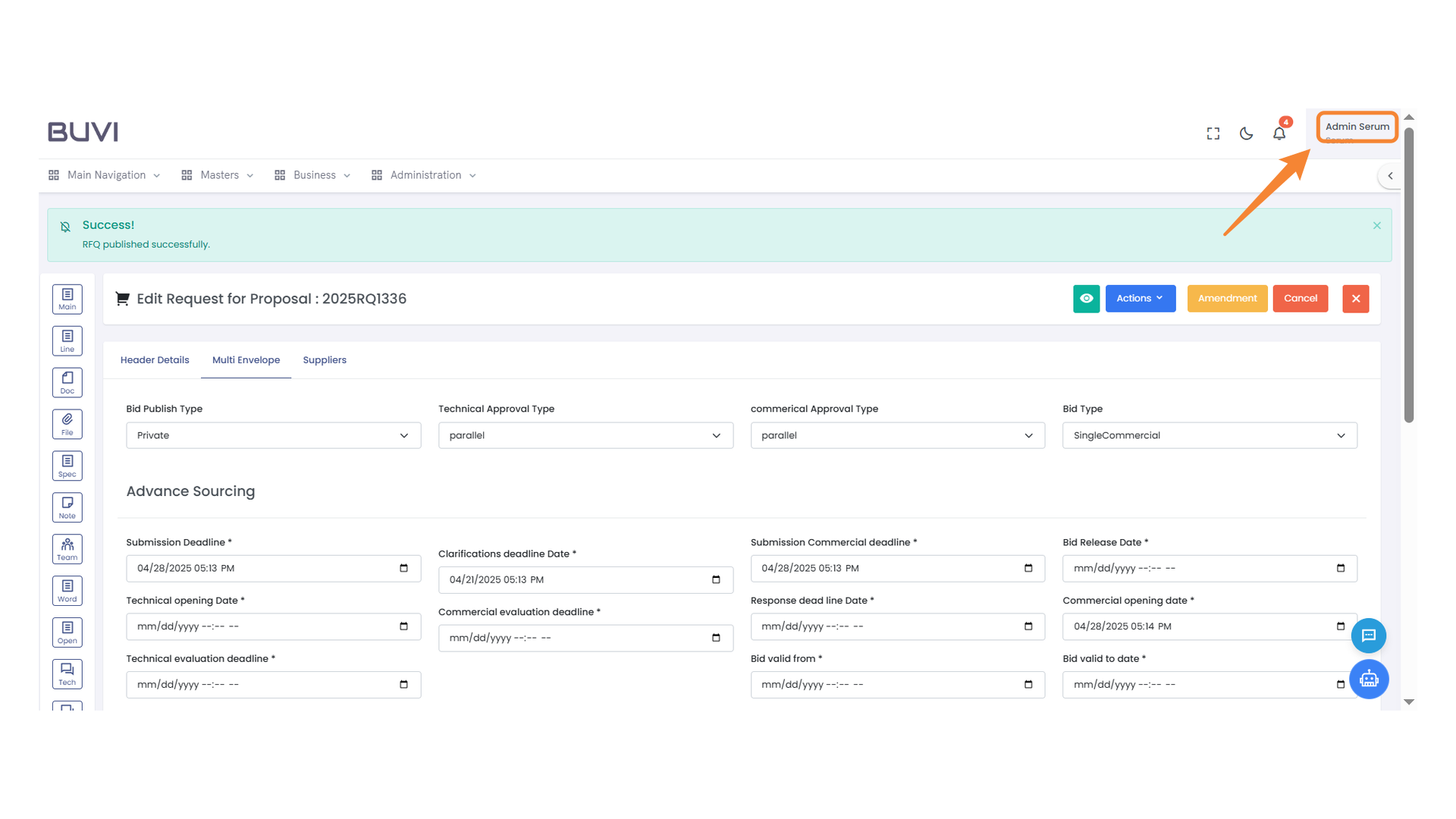 Admin Dashboard Access