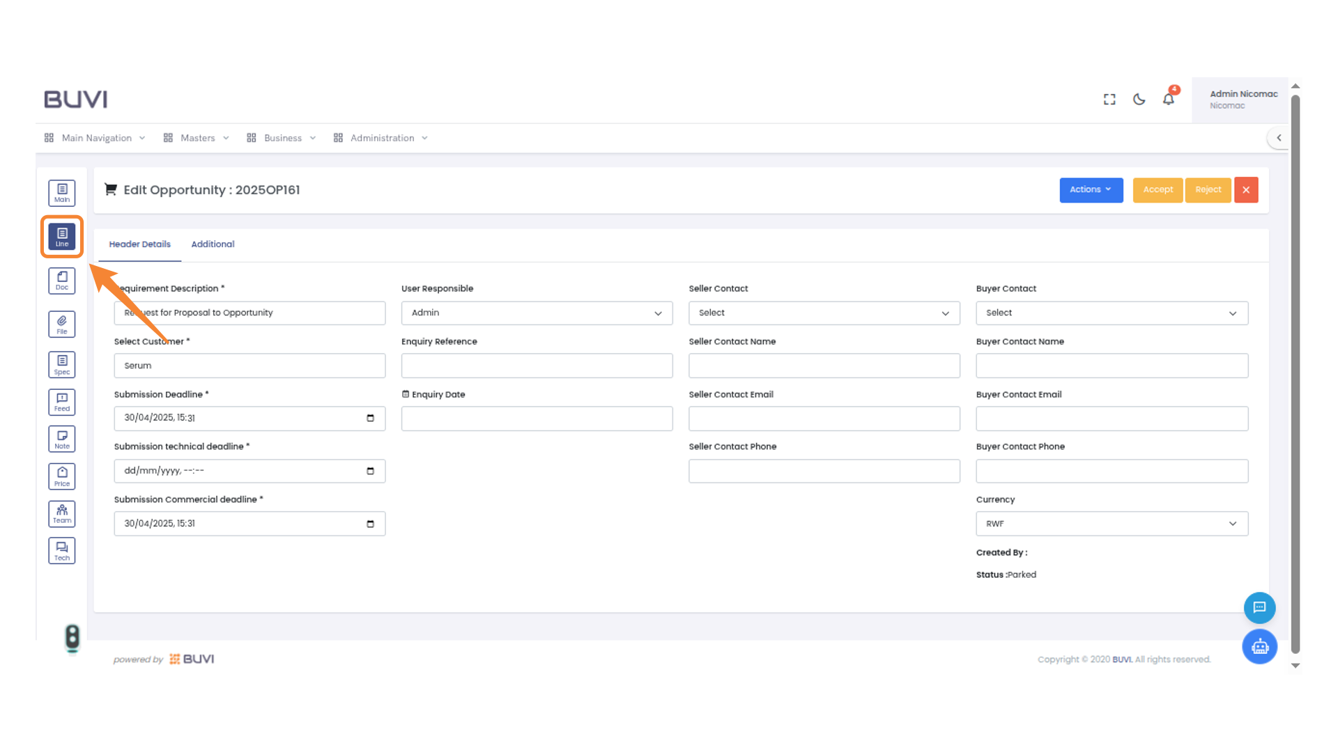 Line Icon Navigation