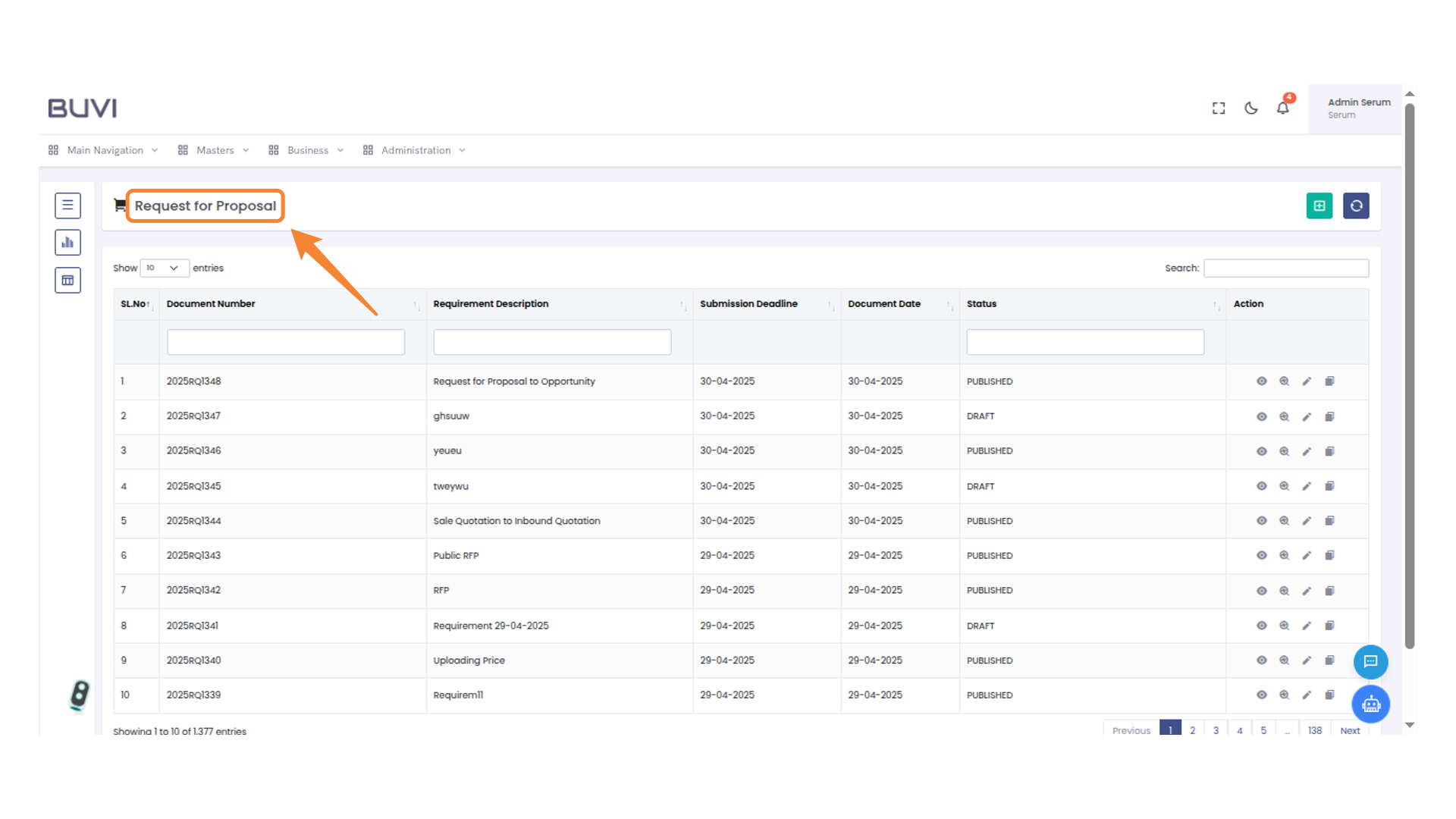 Request for Proposal