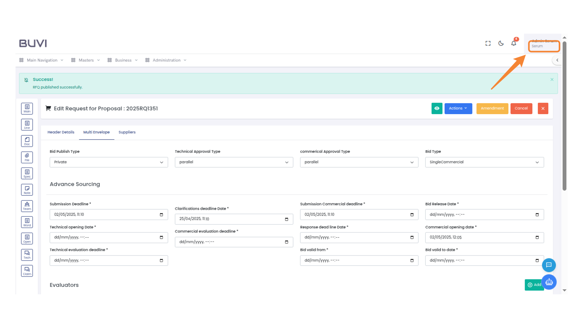 Logout from the application
